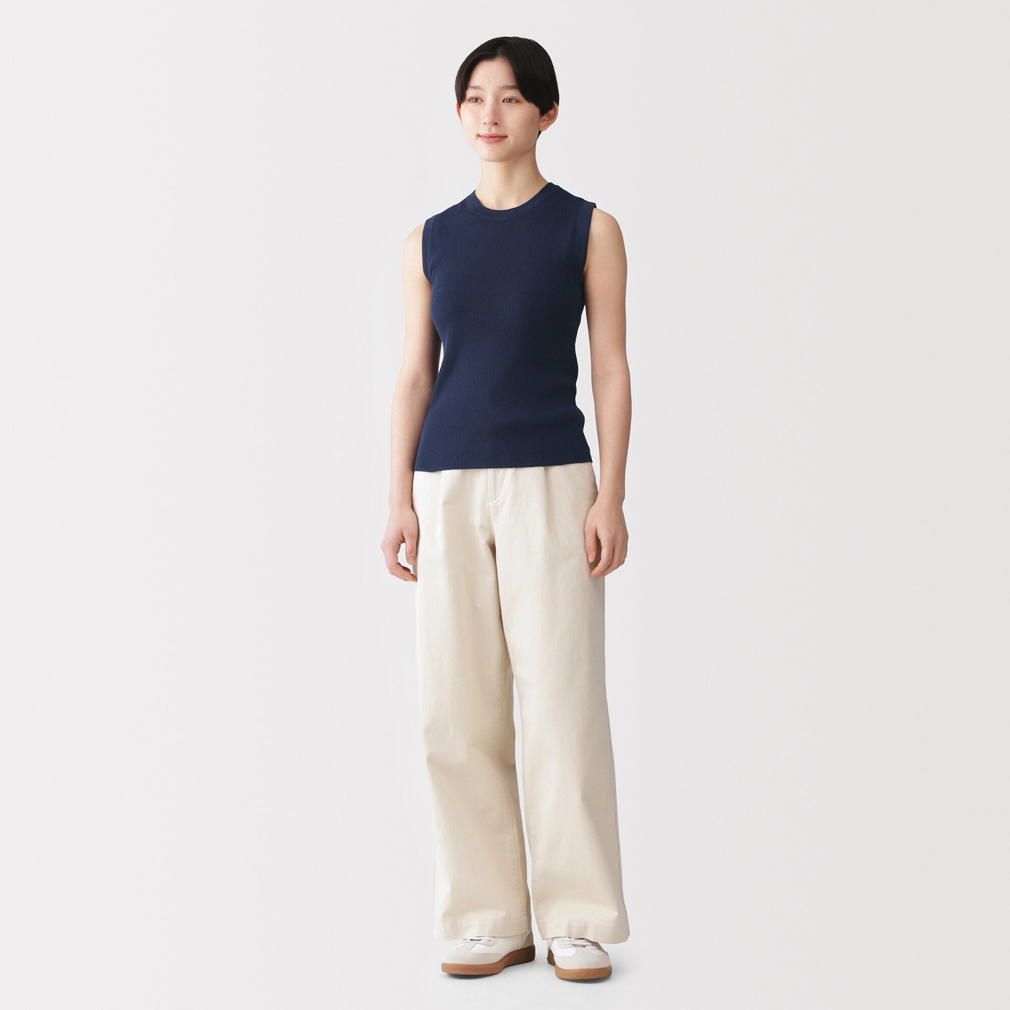 Light Knit Sleeveless Sweater