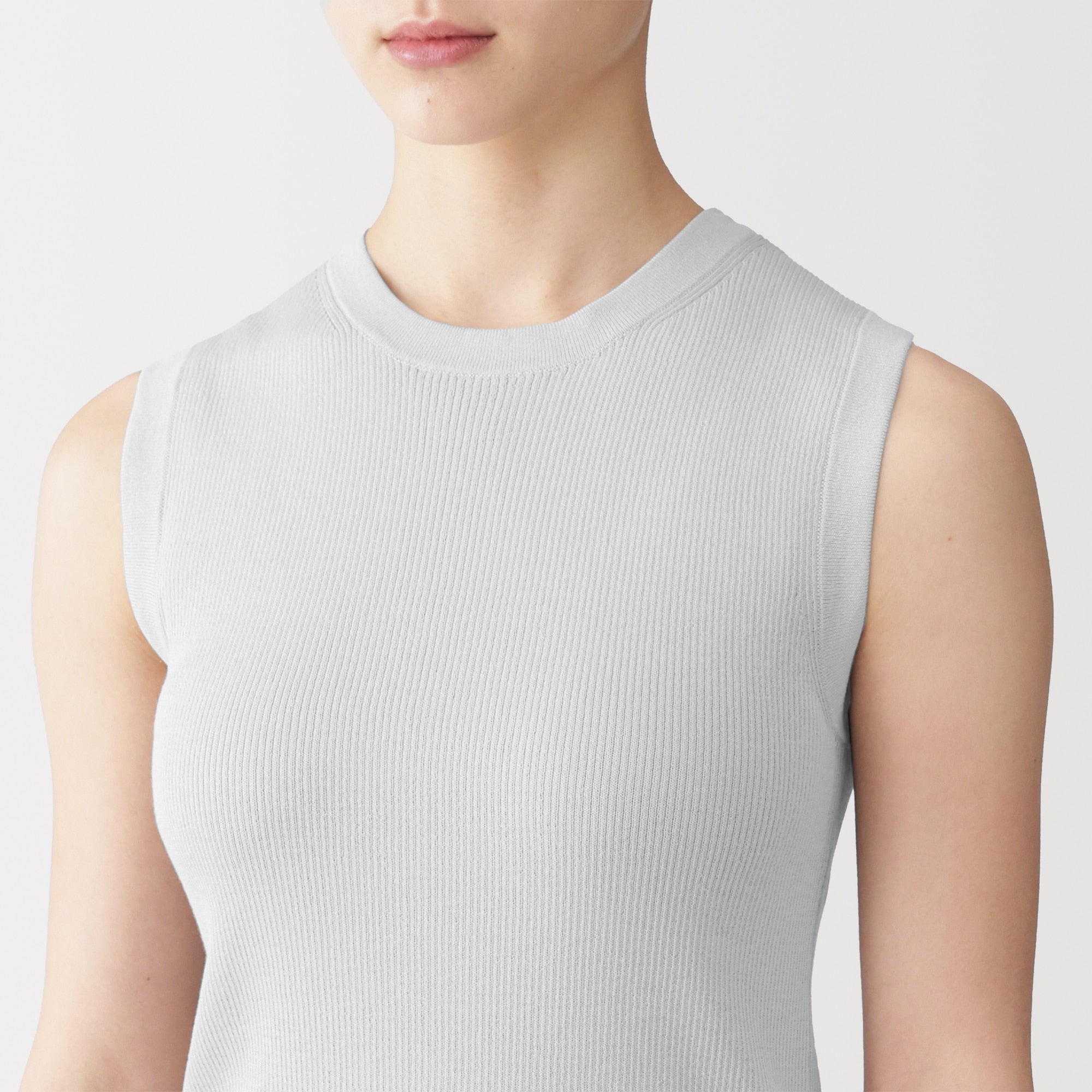 Light Knit Sleeveless Sweater