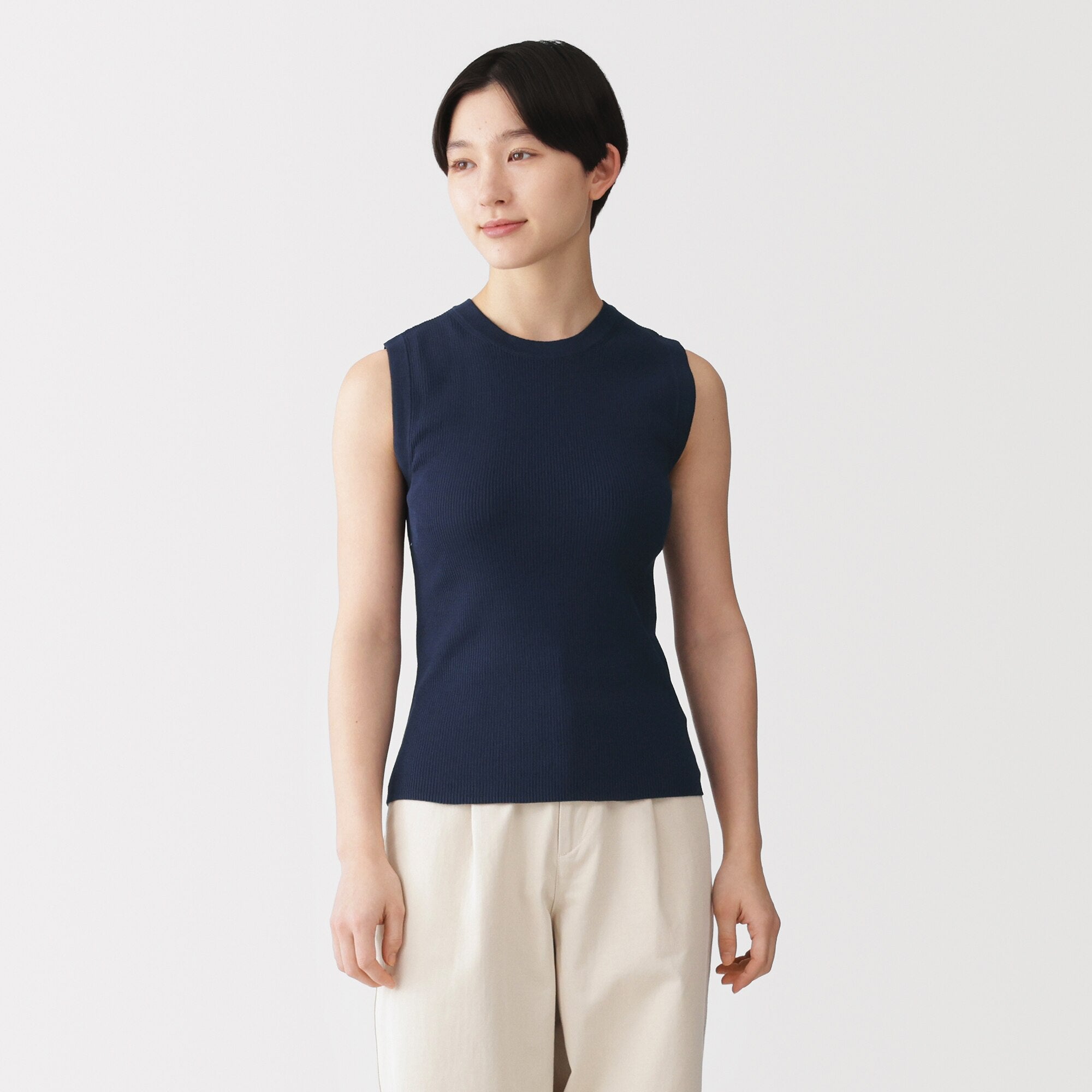 Light Knit Sleeveless Sweater