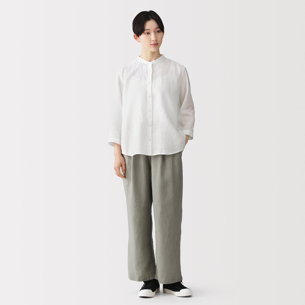 Linen 3/4 Sleeve Blouse