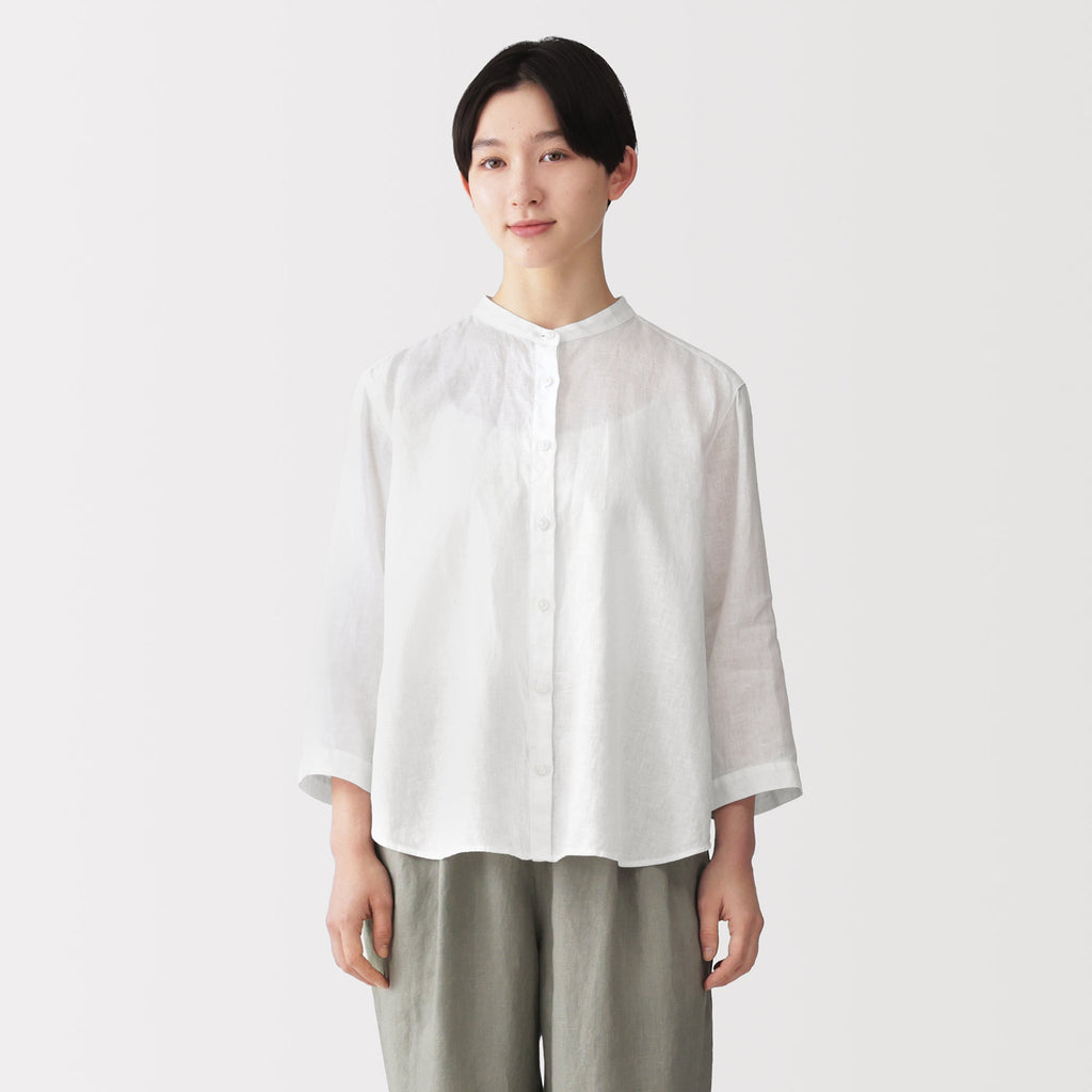 Linen 3/4 Sleeve Blouse