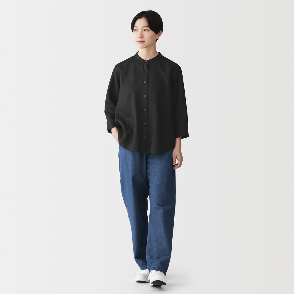 Linen 3/4 Sleeve Blouse