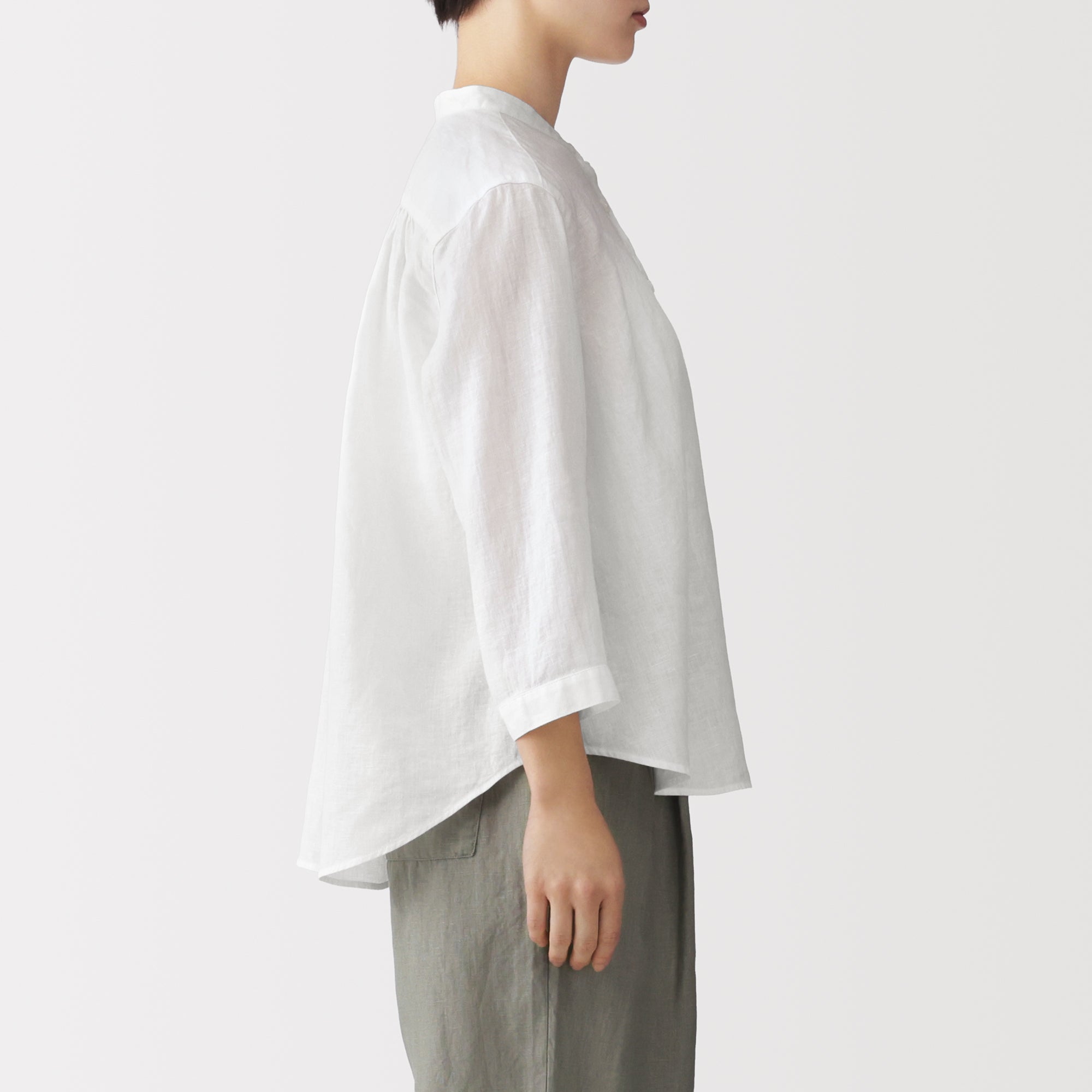 Linen 3/4 Sleeve Blouse