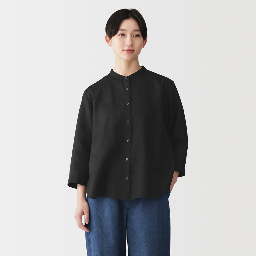 Linen 3/4 Sleeve Blouse