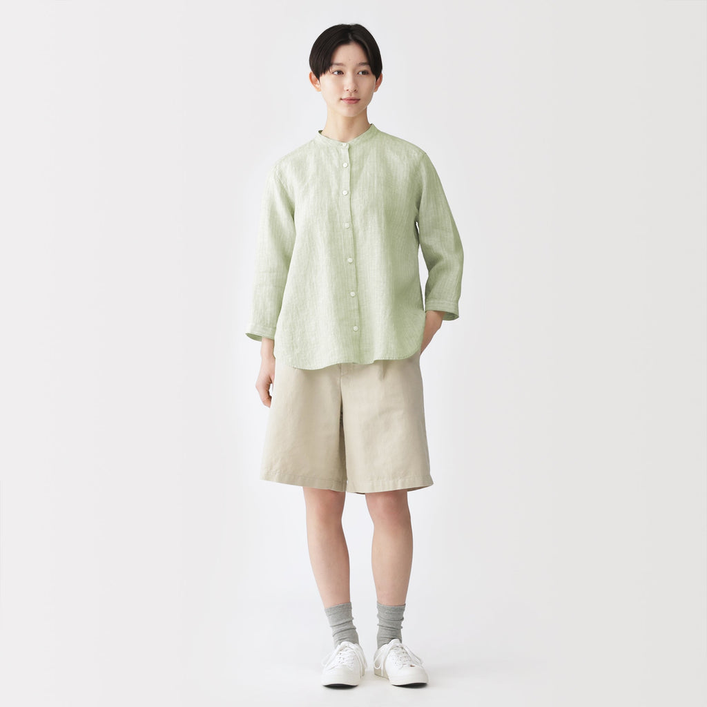 Linen 3/4 Sleeve Blouse