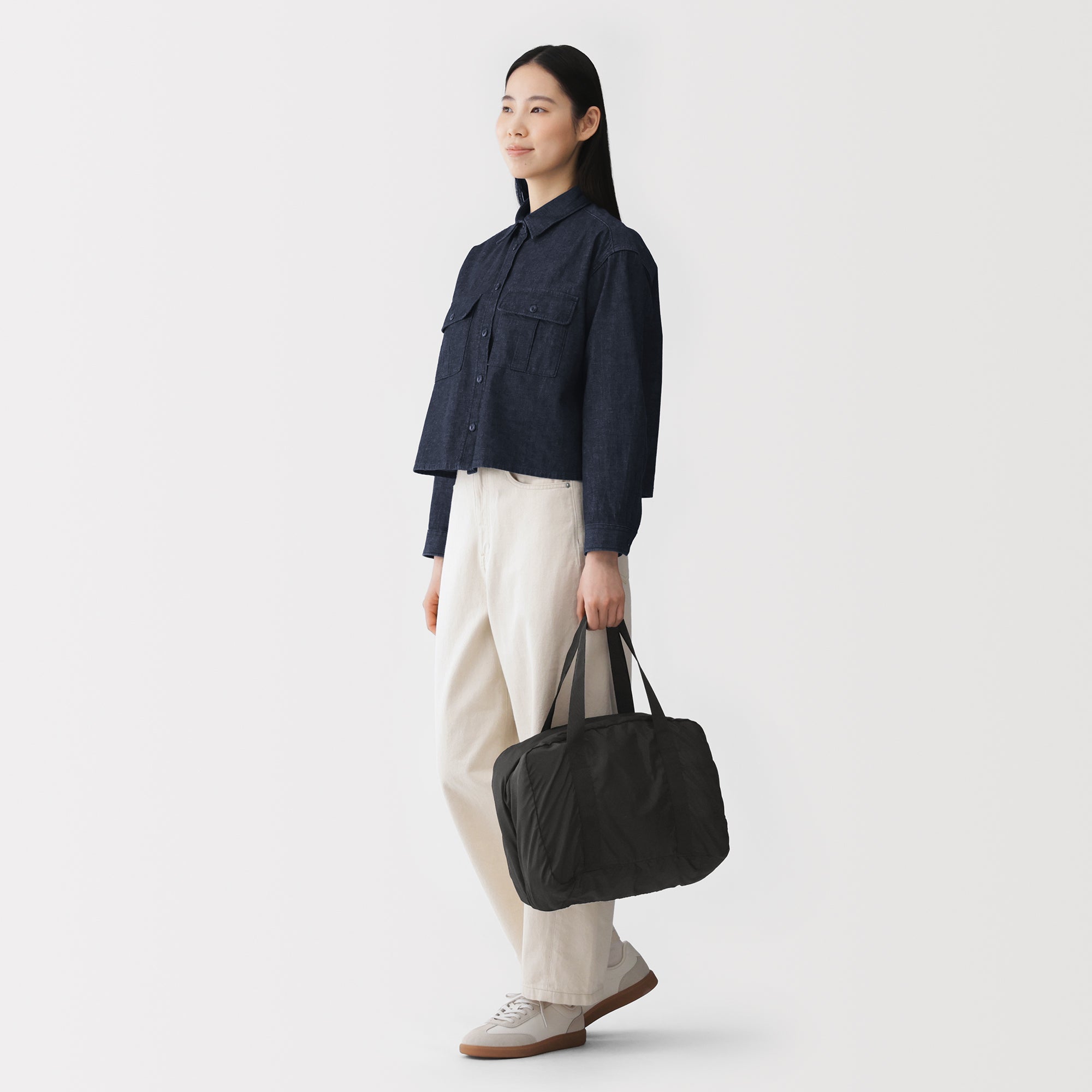 Pocketable Water Repellent Boston Bag 36L