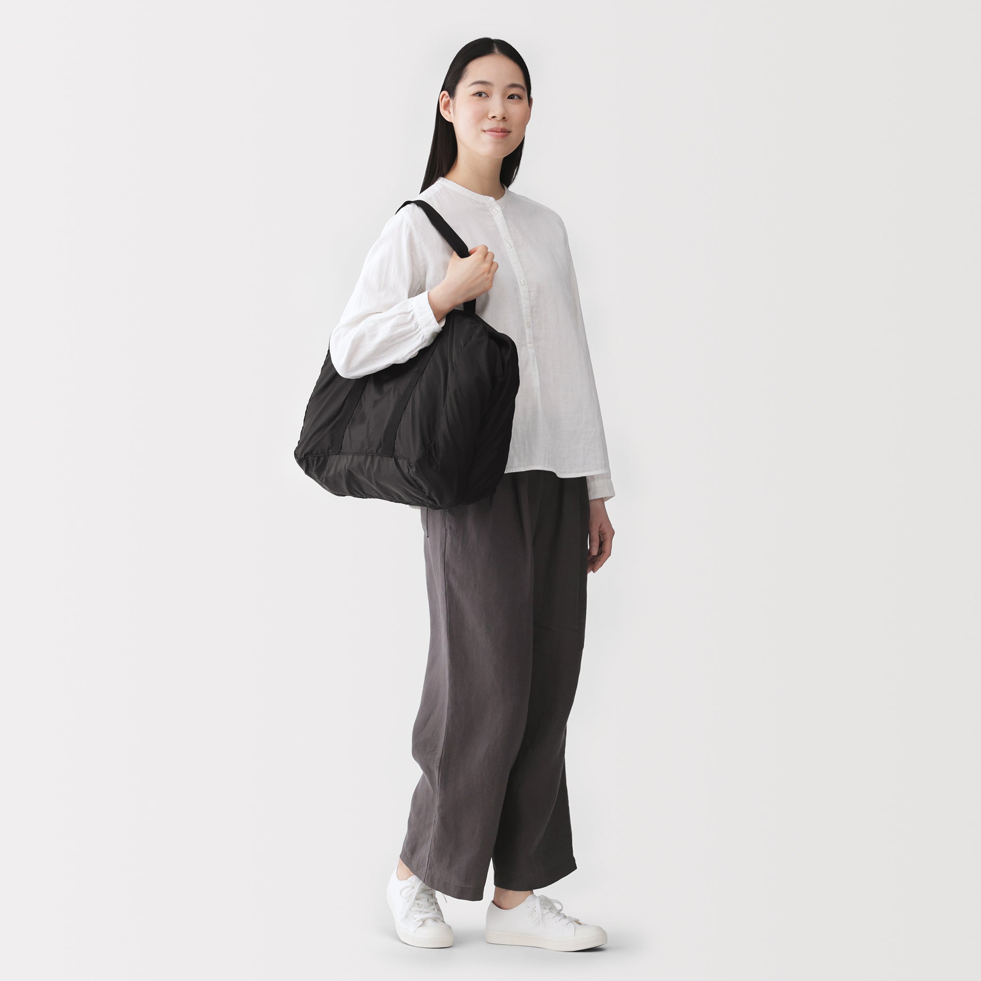 Pocketable Water Repellent Boston Bag 75L