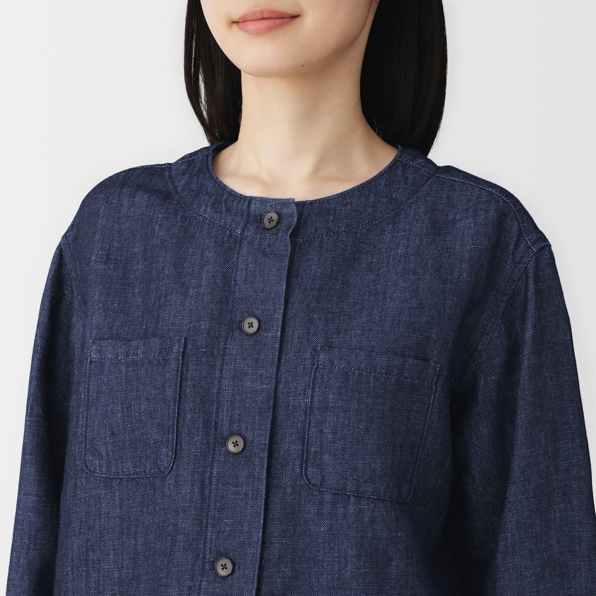 Hemp Blend Denim Shirt