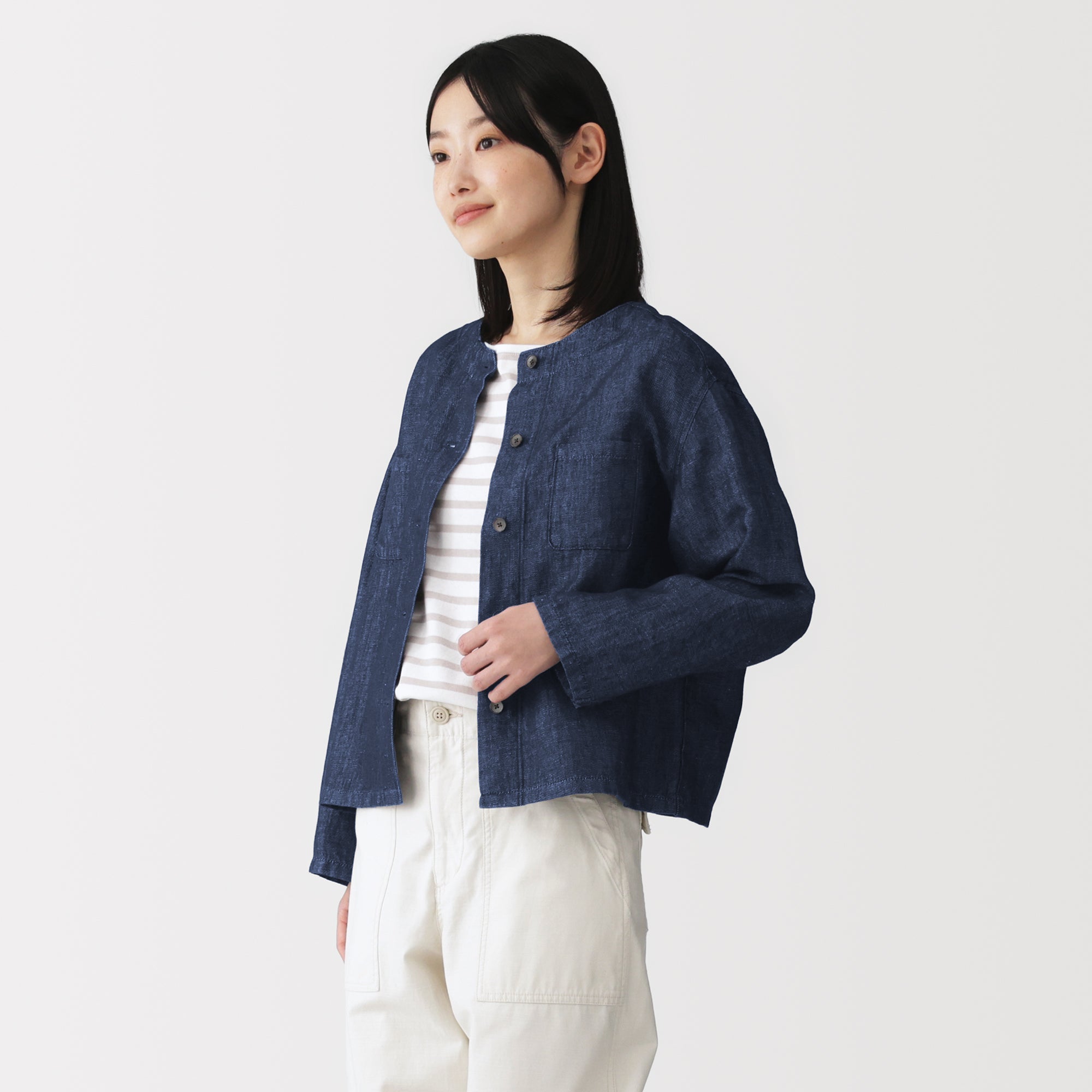 Hemp Blend Denim Shirt