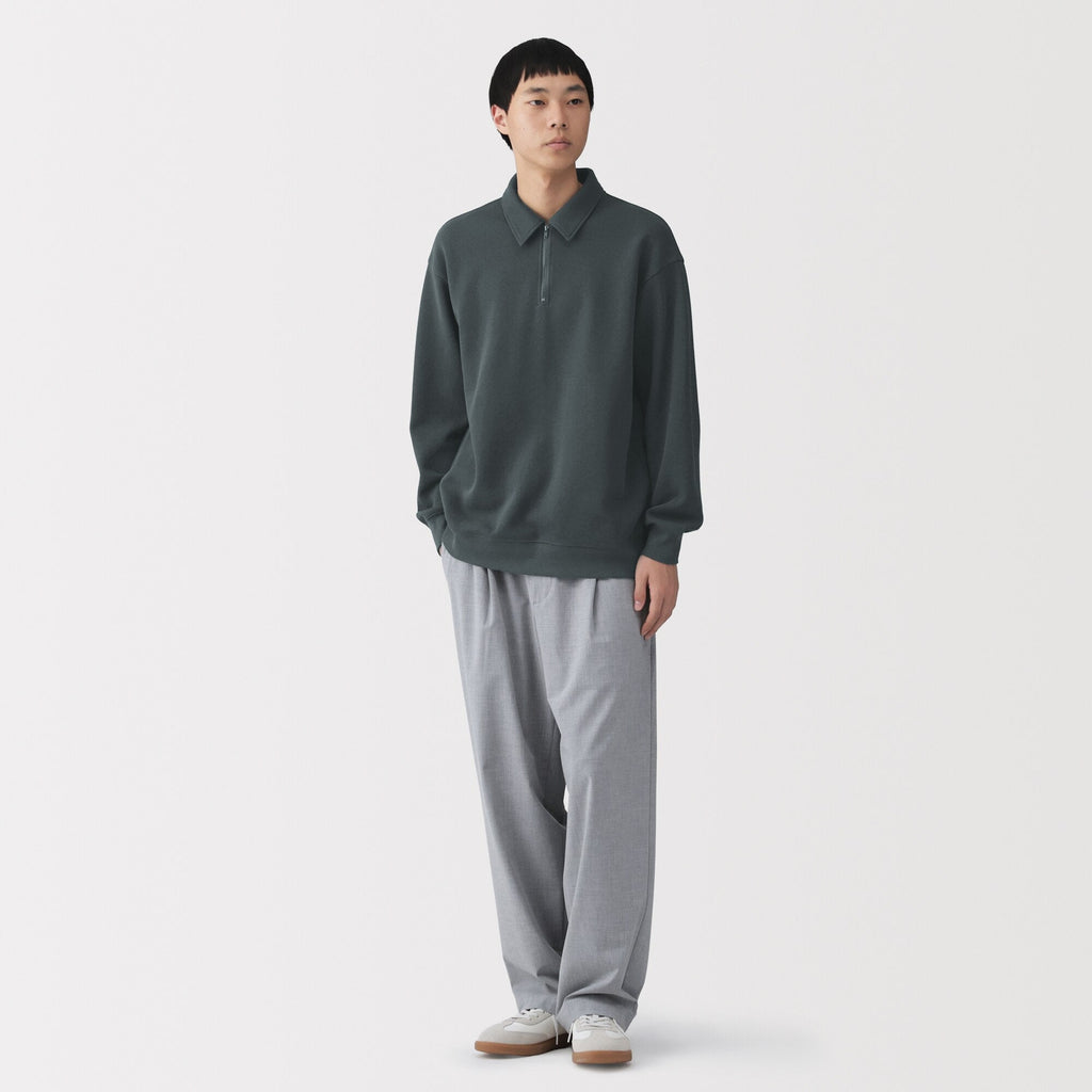 Double Knit Collared Pullover