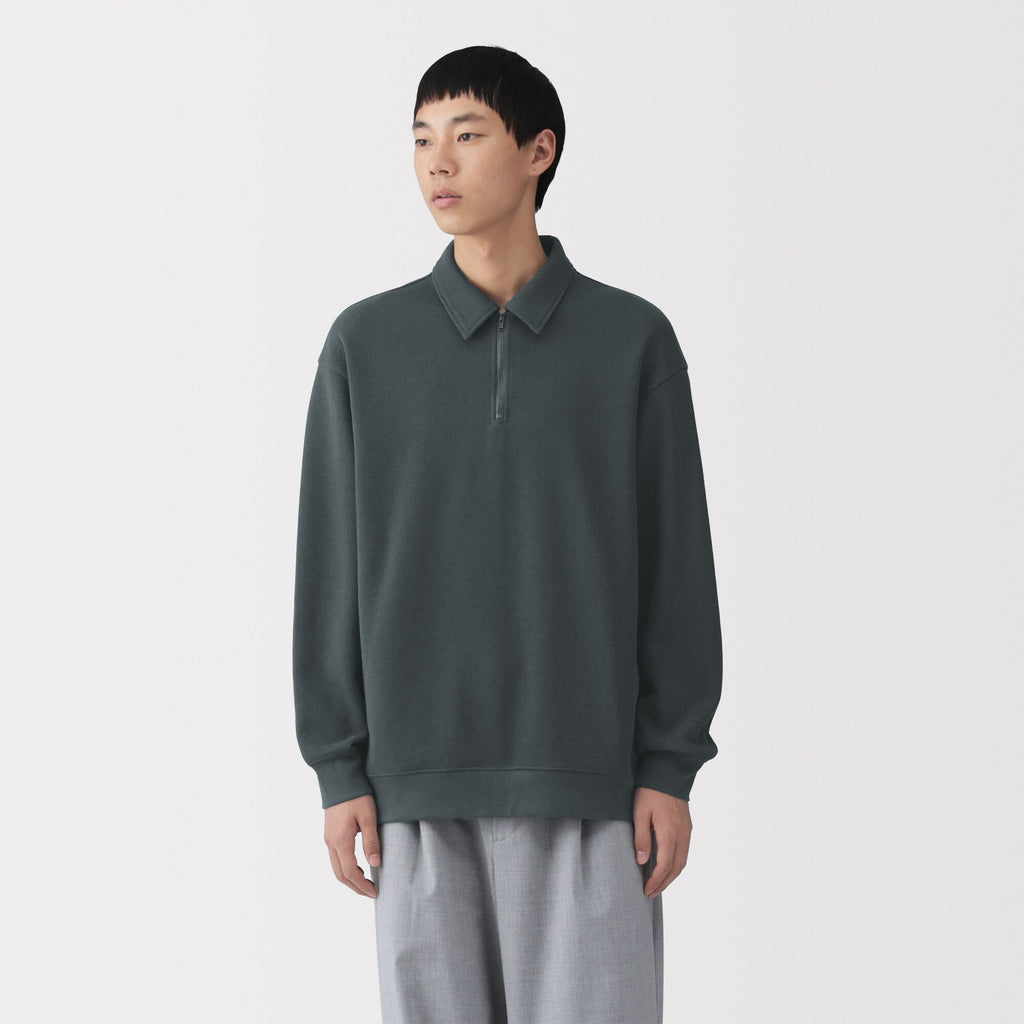 Double Knit Collared Pullover