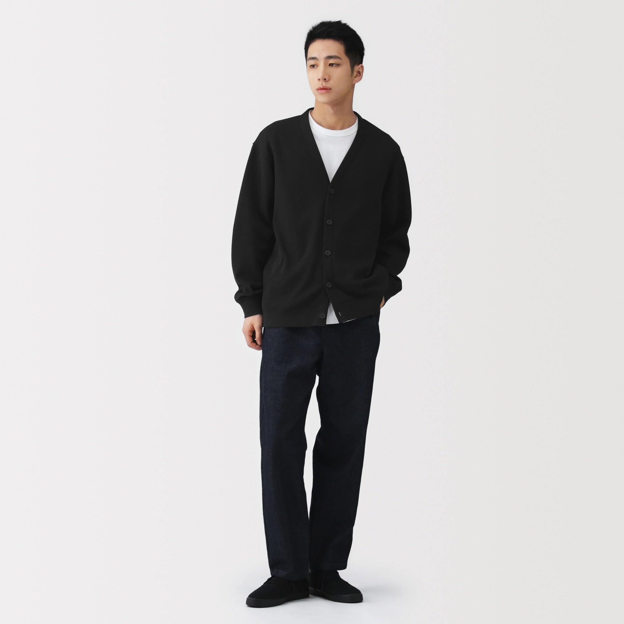 Double Knit V-Neck Cardigan
