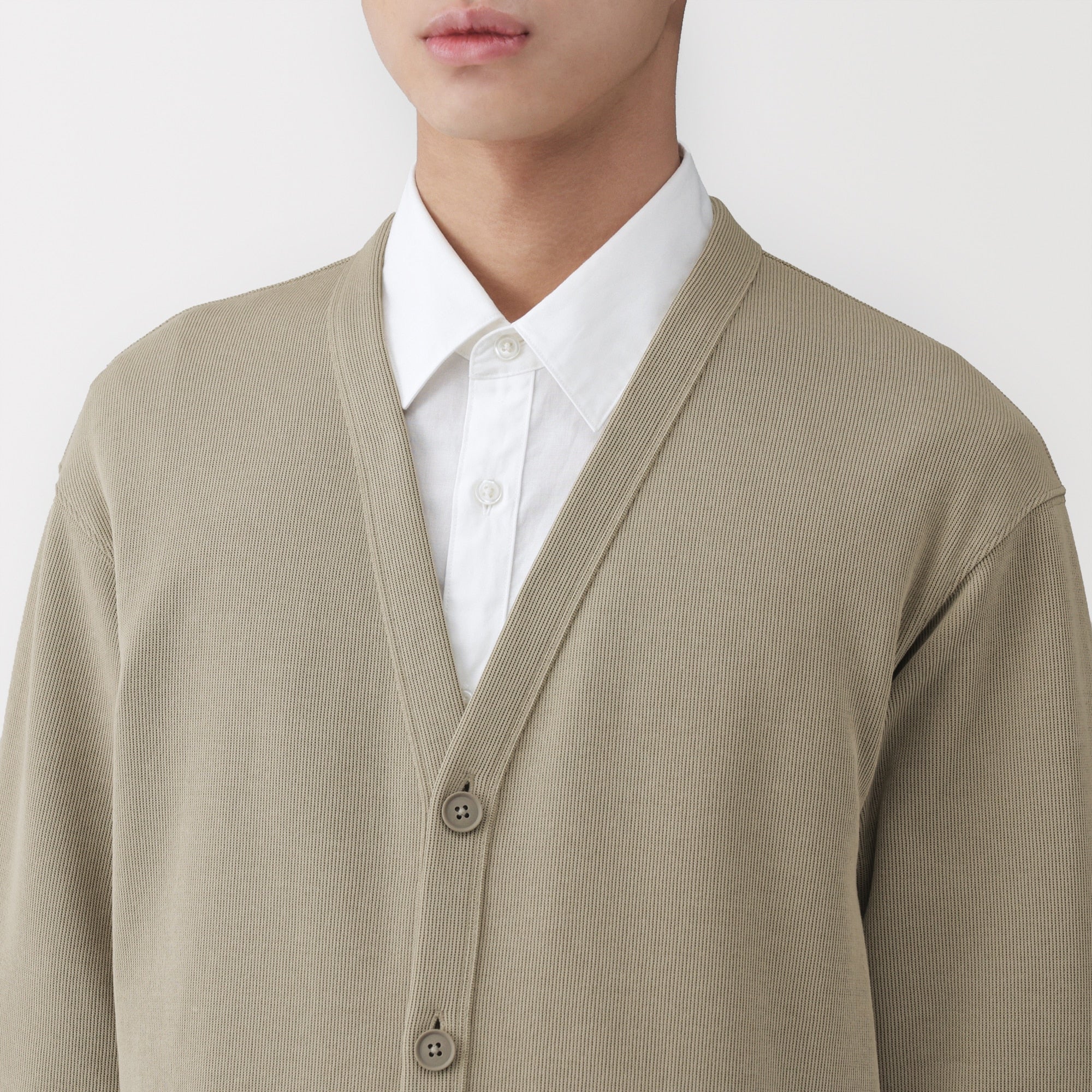 Double Knit V-Neck Cardigan