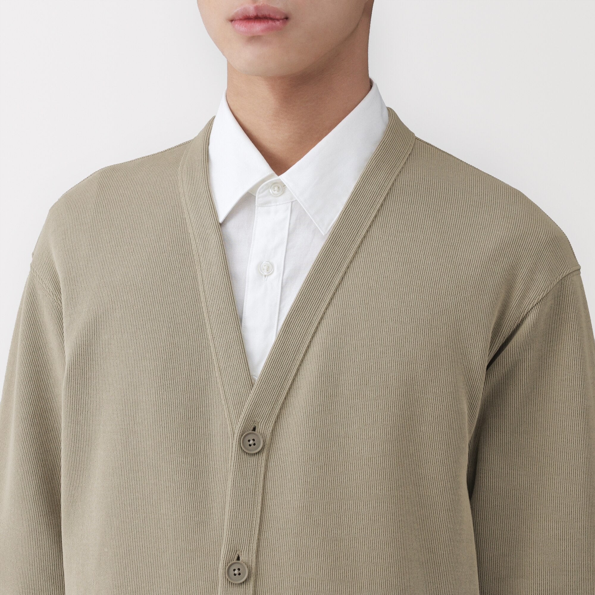 Double Knit V-Neck Cardigan