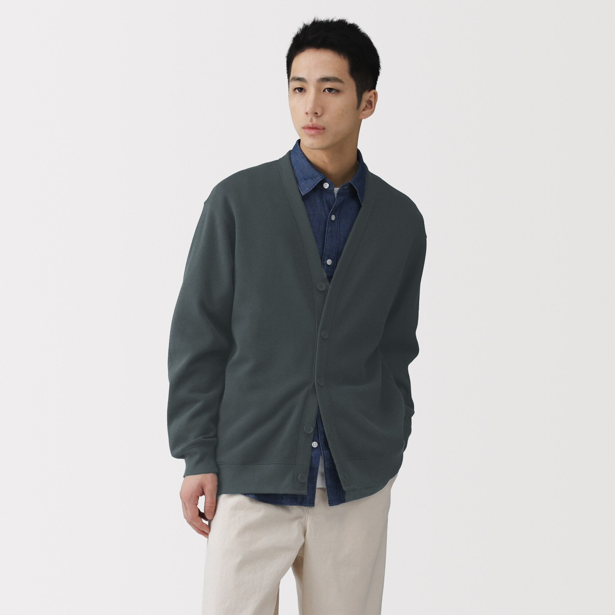 Double Knit V-Neck Cardigan