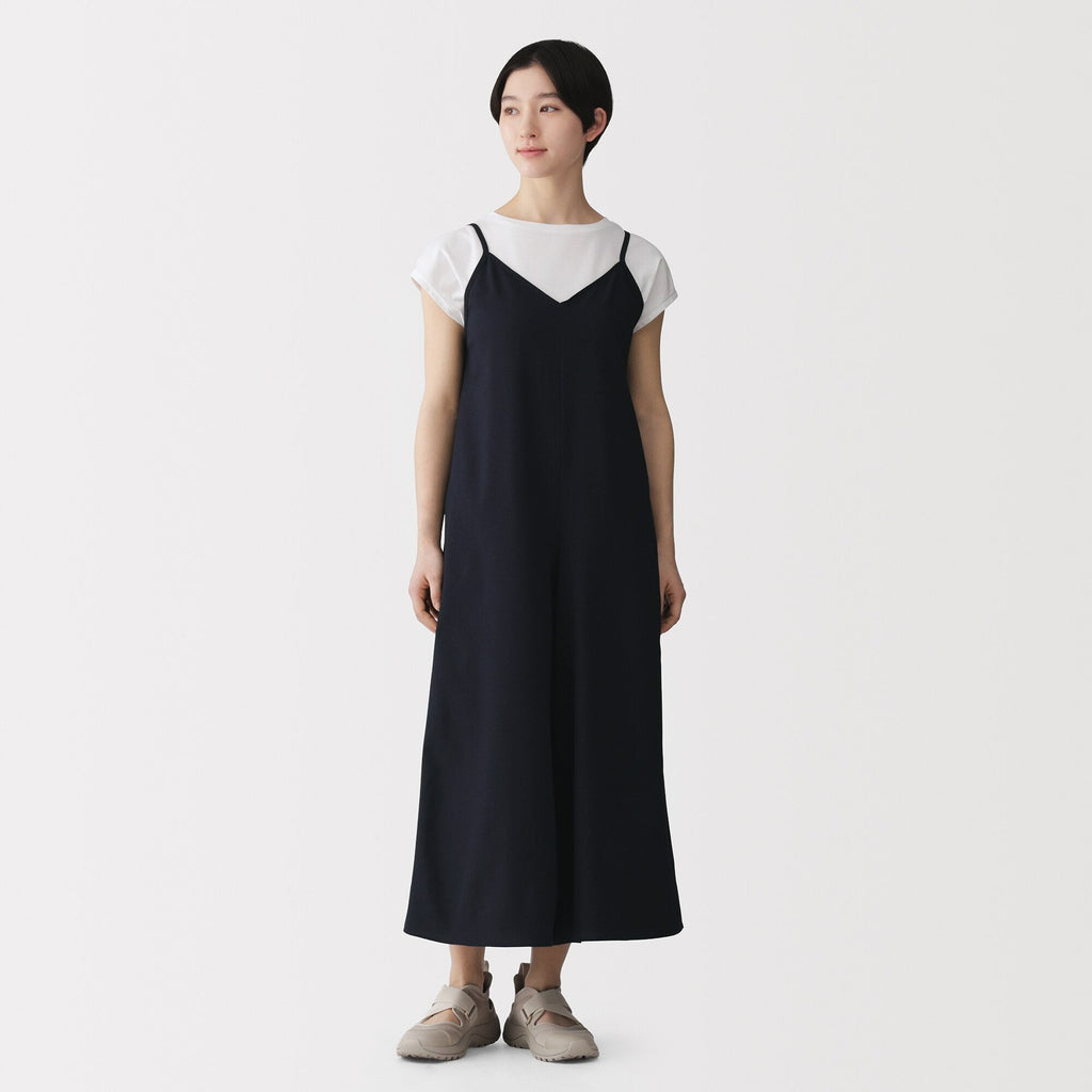 Breathable Seersucker Cami Jumpsuit