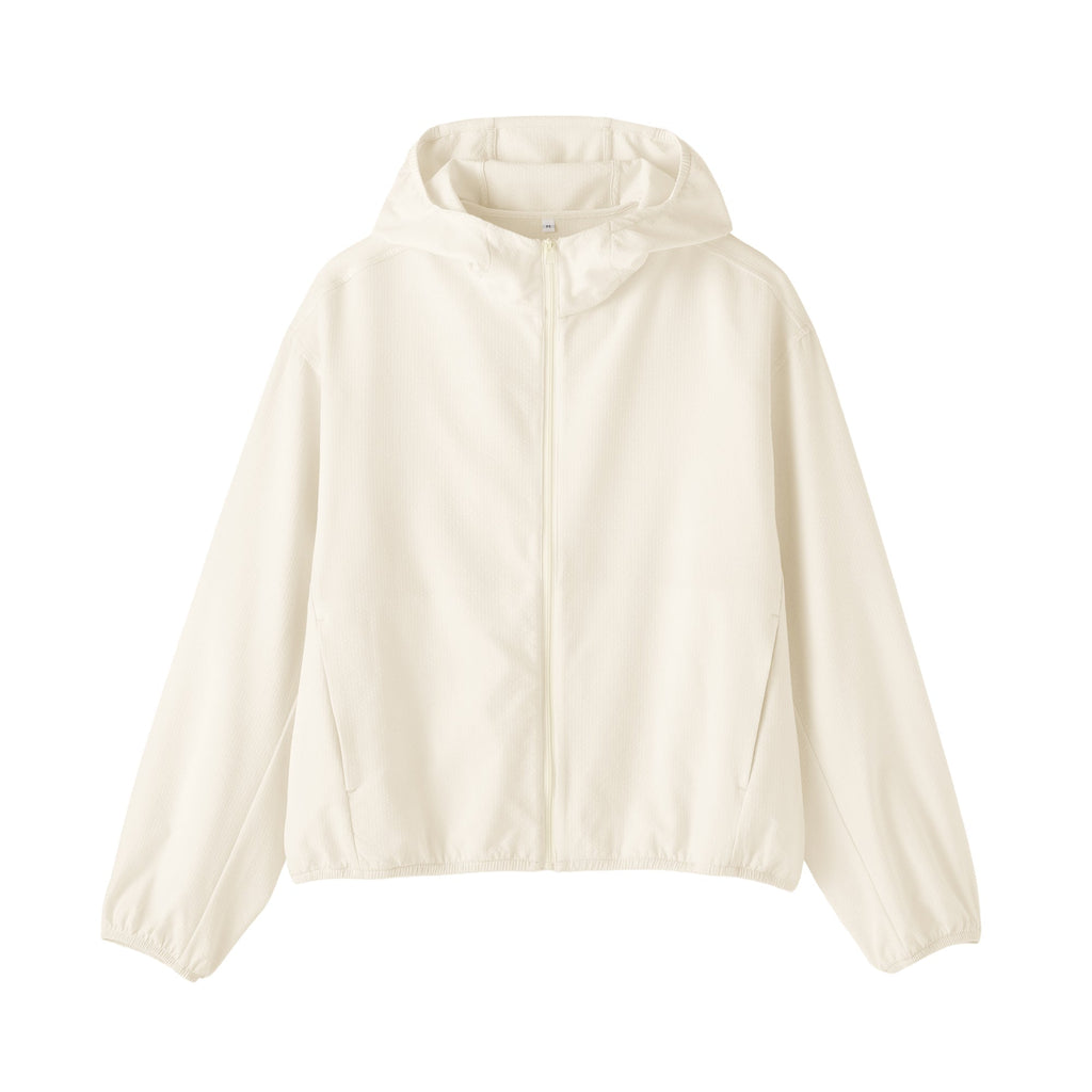 Breathable Seersucker Zip Hoodie
