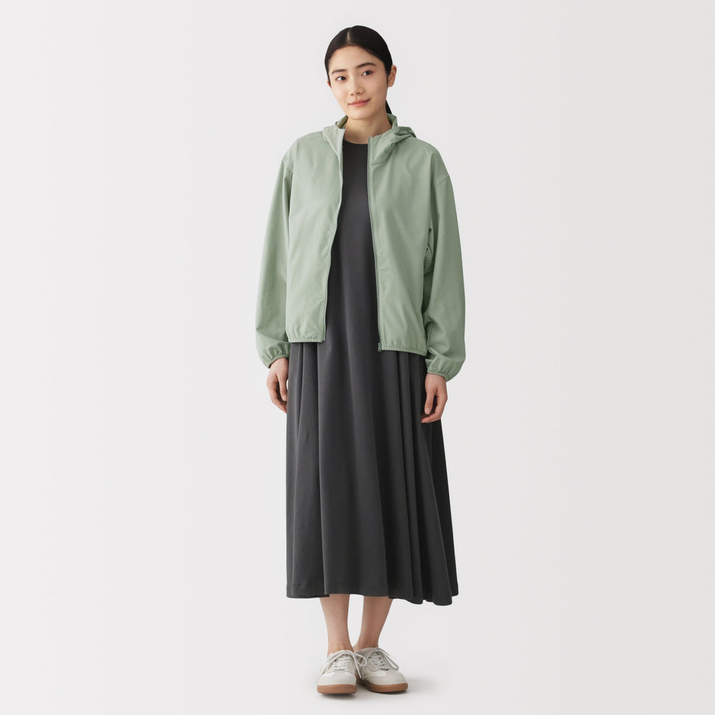 Breathable Seersucker Zip Hoodie