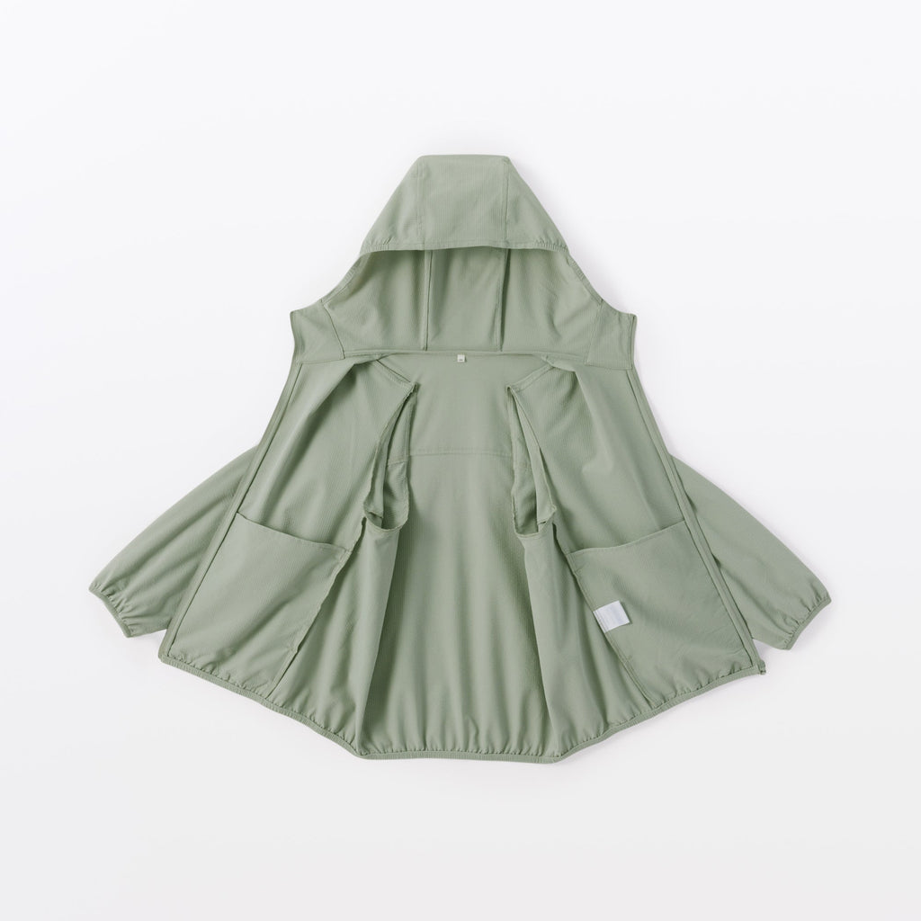 Breathable Seersucker Zip Hoodie