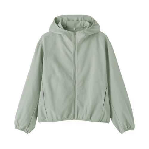 Breathable Seersucker Zip Hoodie