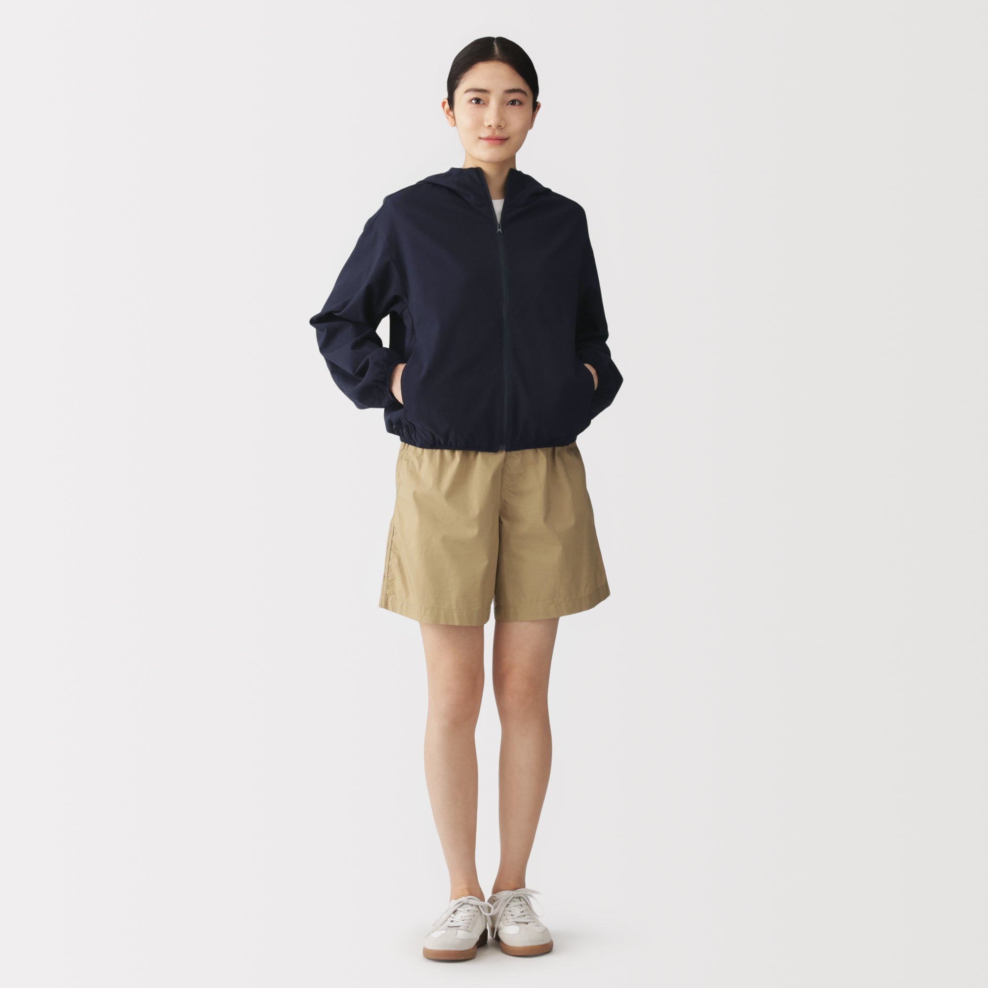 Breathable Seersucker Zip Hoodie
