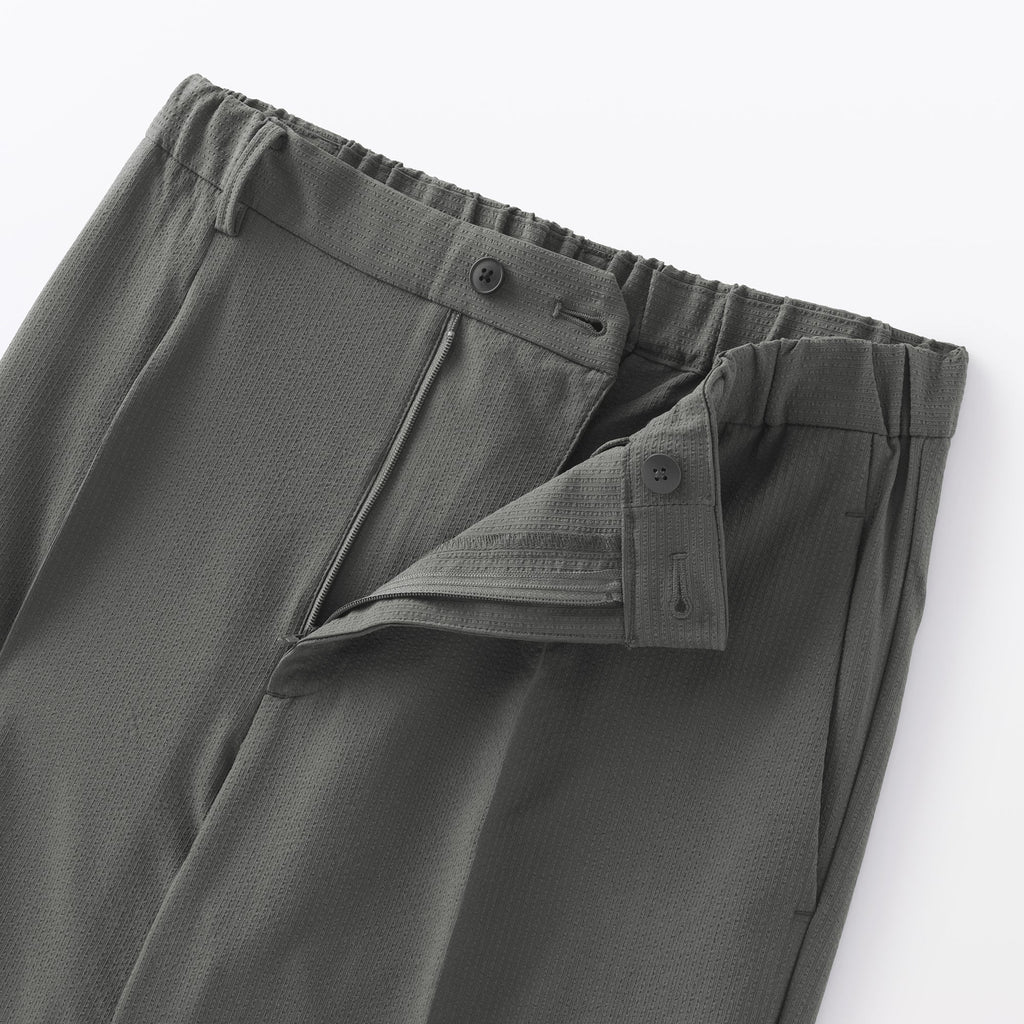 Breathable Seersucker Tapered Pants