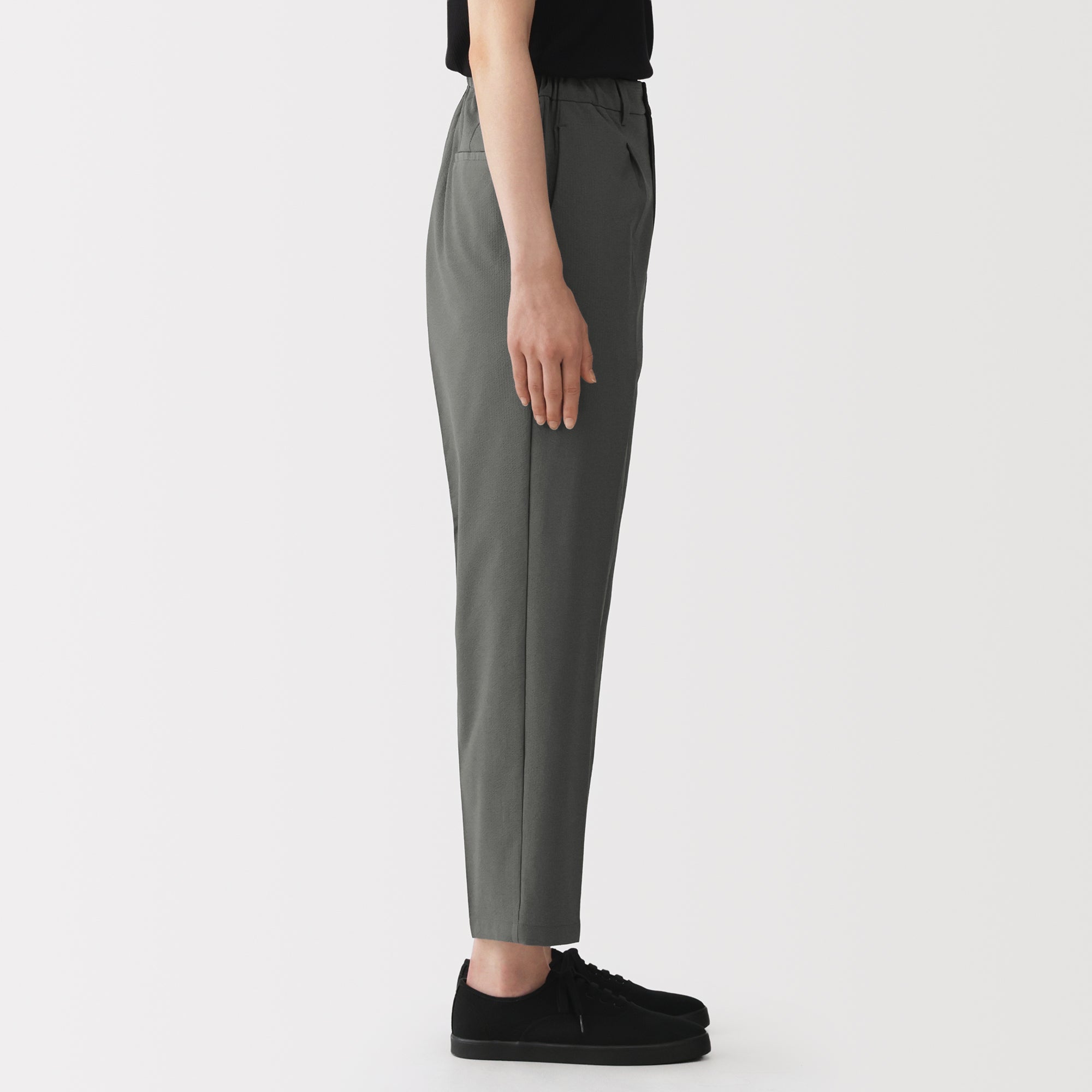 Breathable Seersucker Tapered Pants