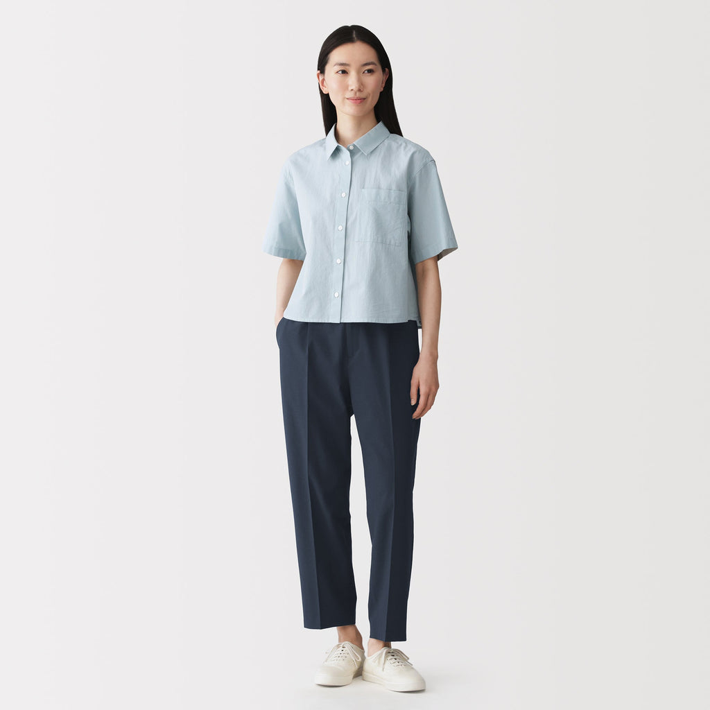 Breathable Seersucker Tapered Pants