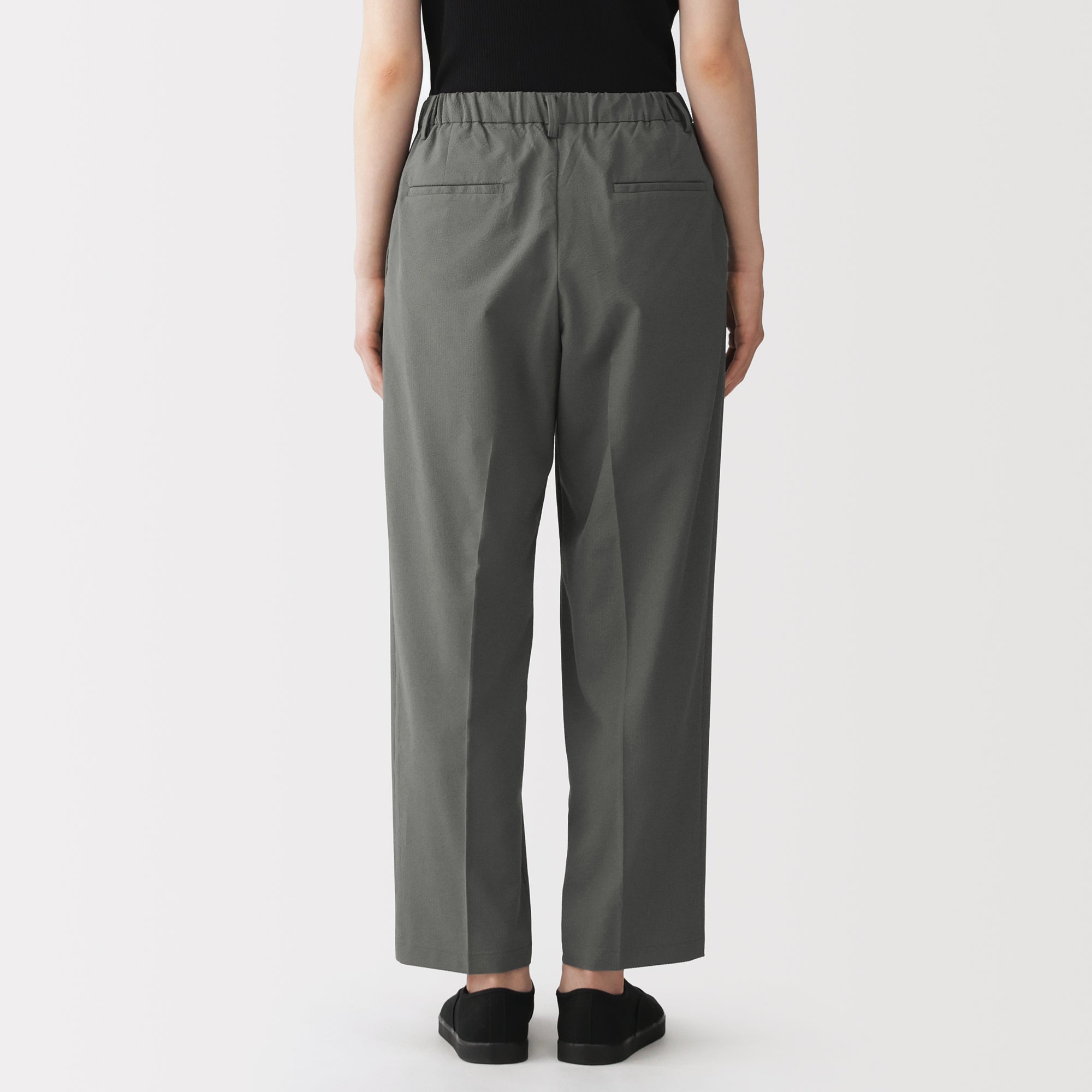 Breathable Seersucker Tapered Pants