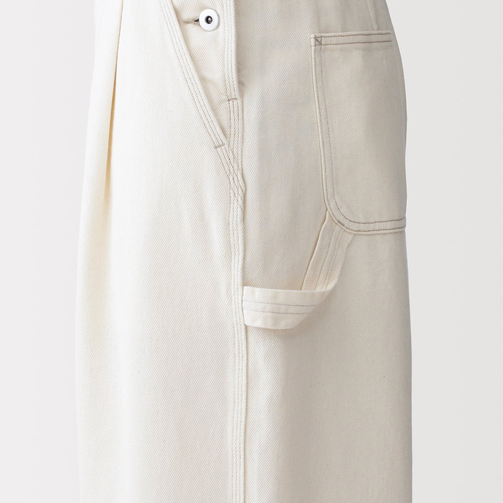 Kapok Blend Denim Overall Pants