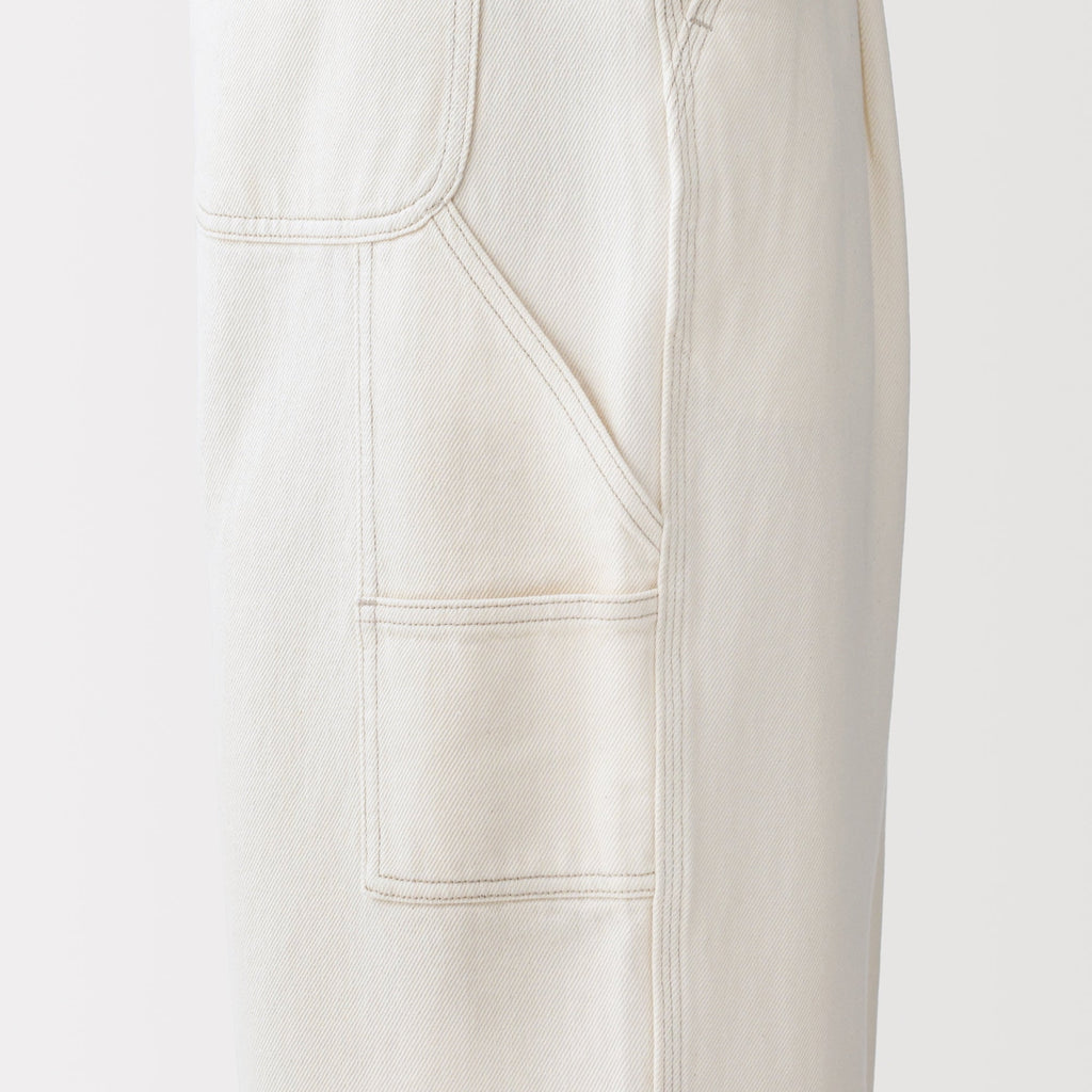 Kapok Blend Denim Overall Pants