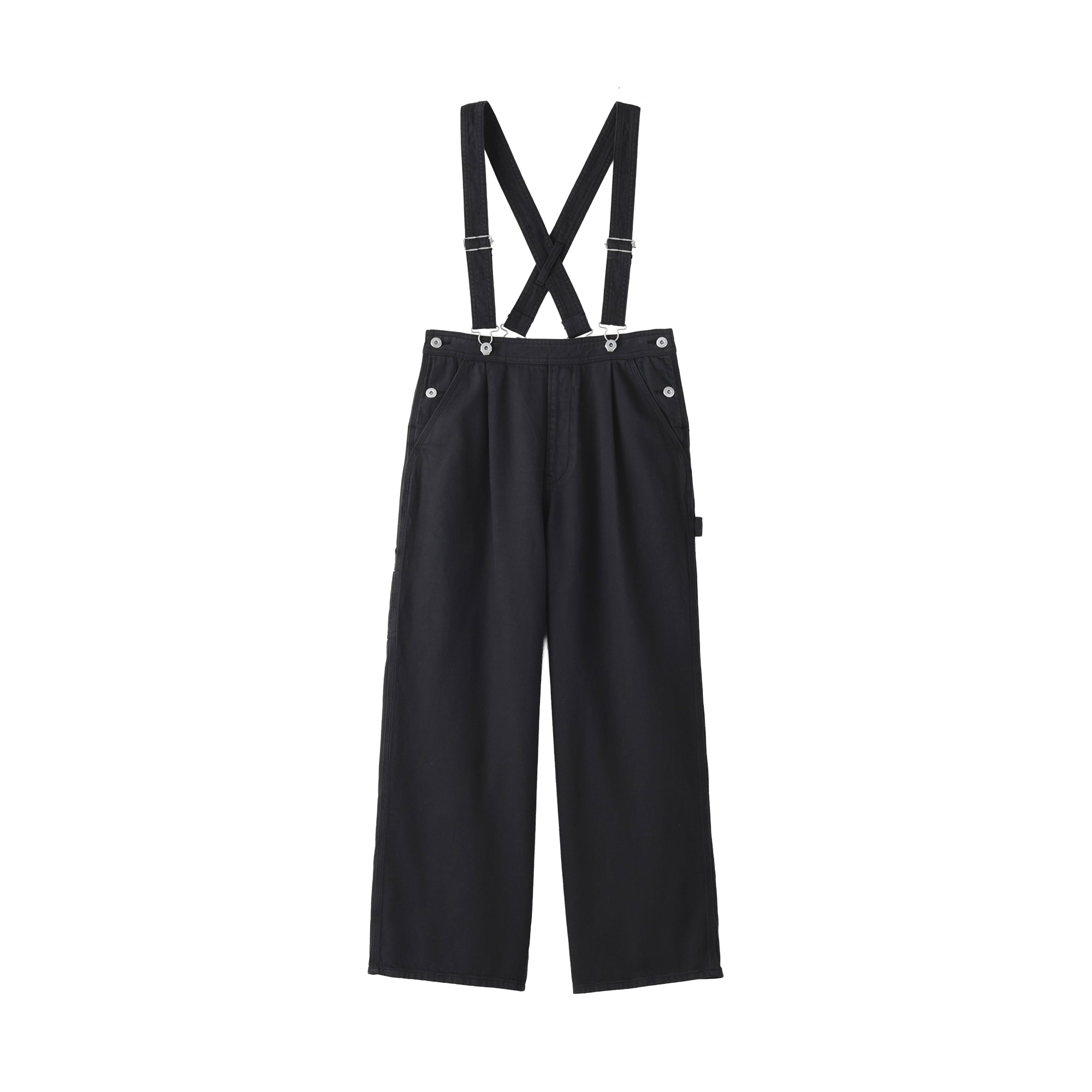 Kapok Blend Denim Overall Pants