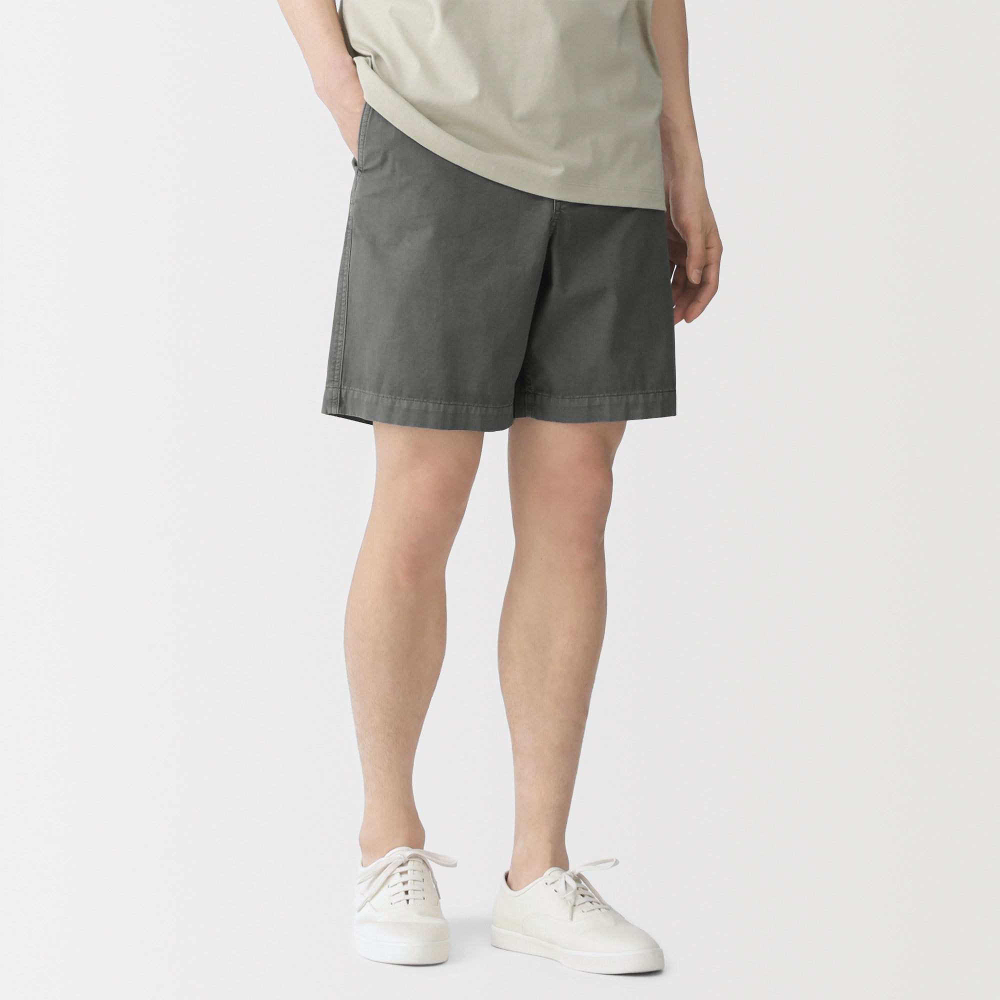 Cotton Garment-Dyed Shorts