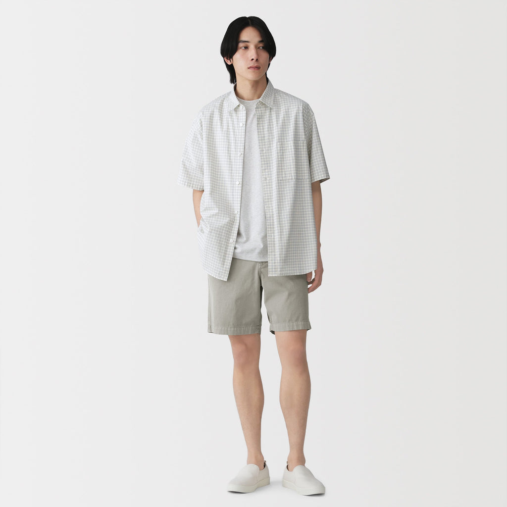 Cotton Garment-Dyed Shorts