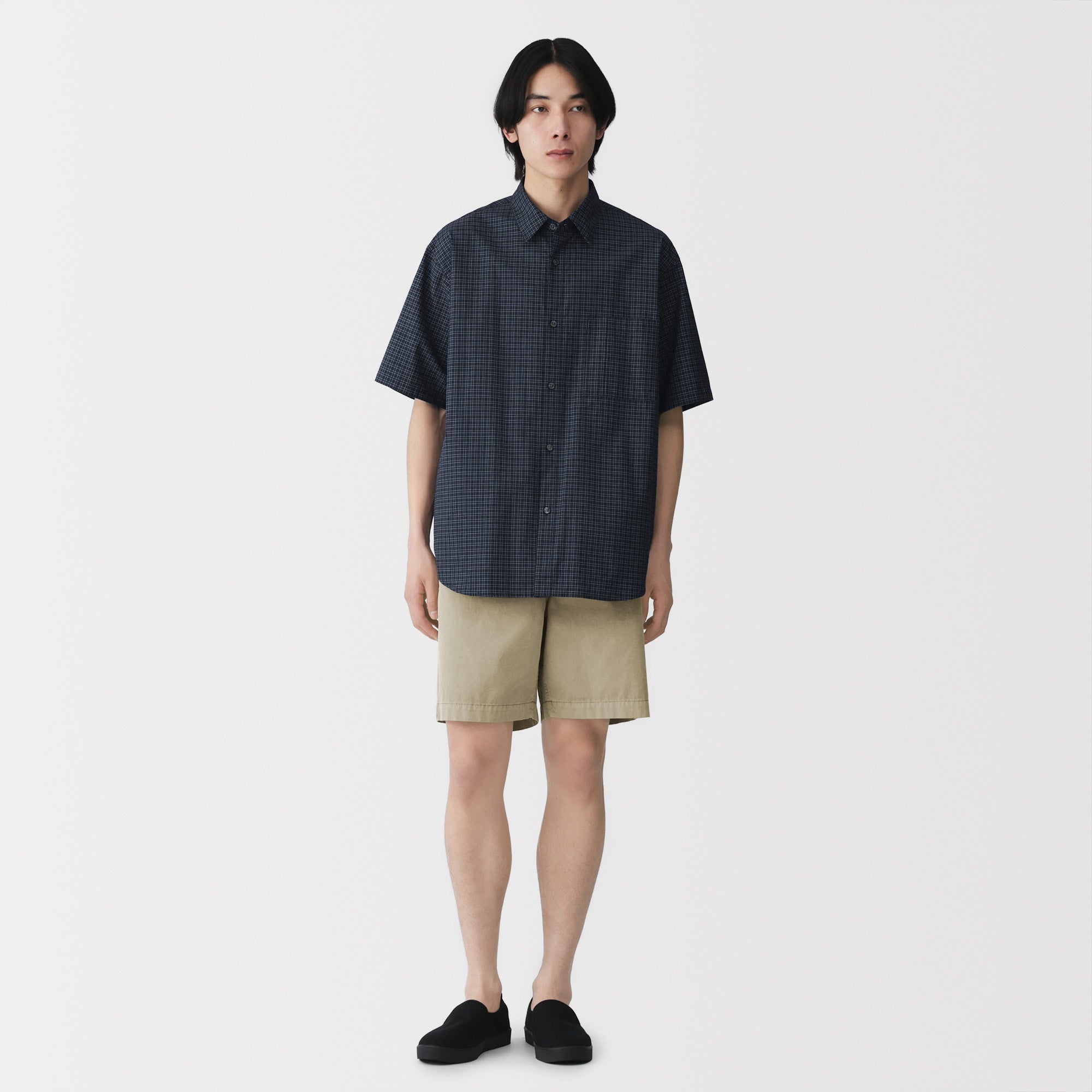 Cotton Garment-Dyed Shorts