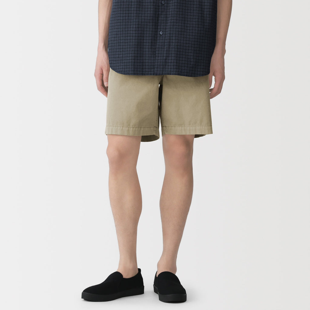 Cotton Garment-Dyed Shorts