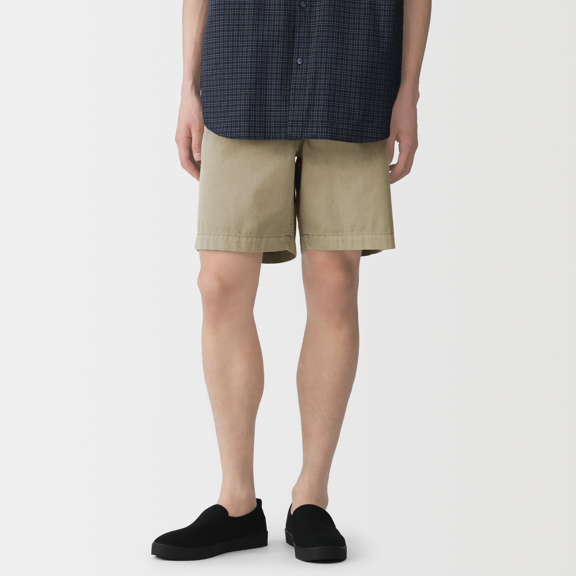 Cotton Garment-Dyed Shorts
