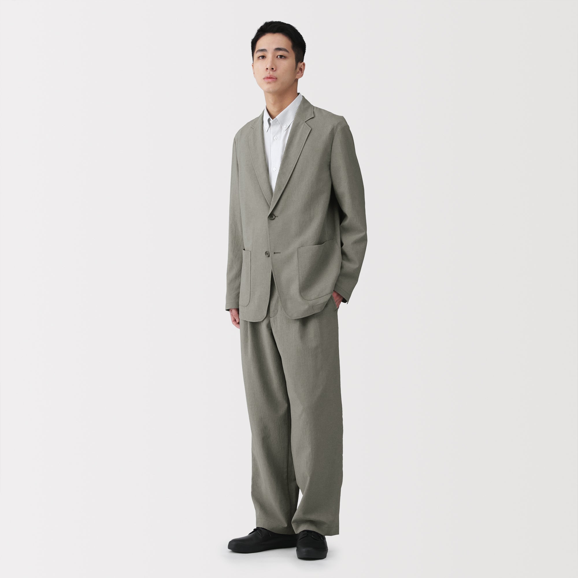 Breathable Double-Pleated Pants