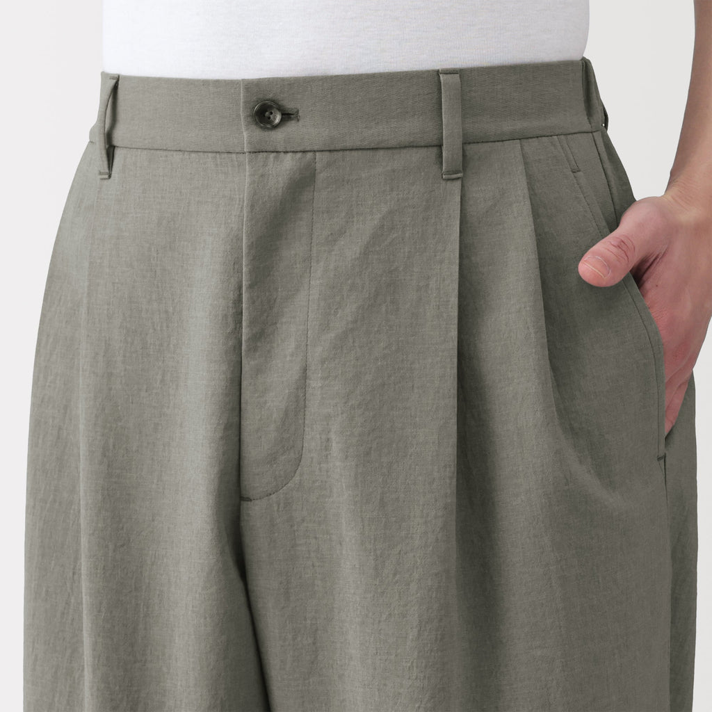 Breathable Double-Pleated Pants