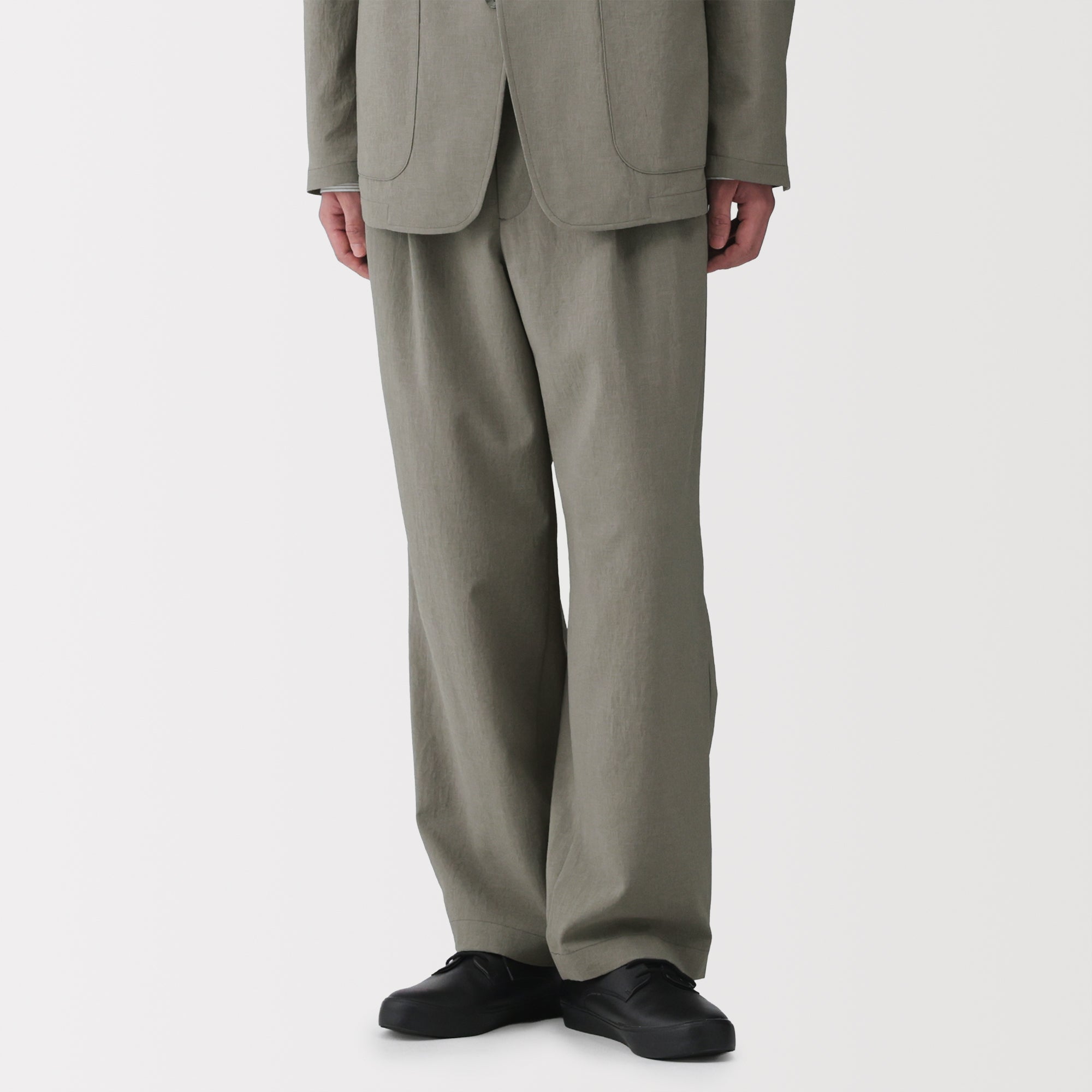 Breathable Double-Pleated Pants