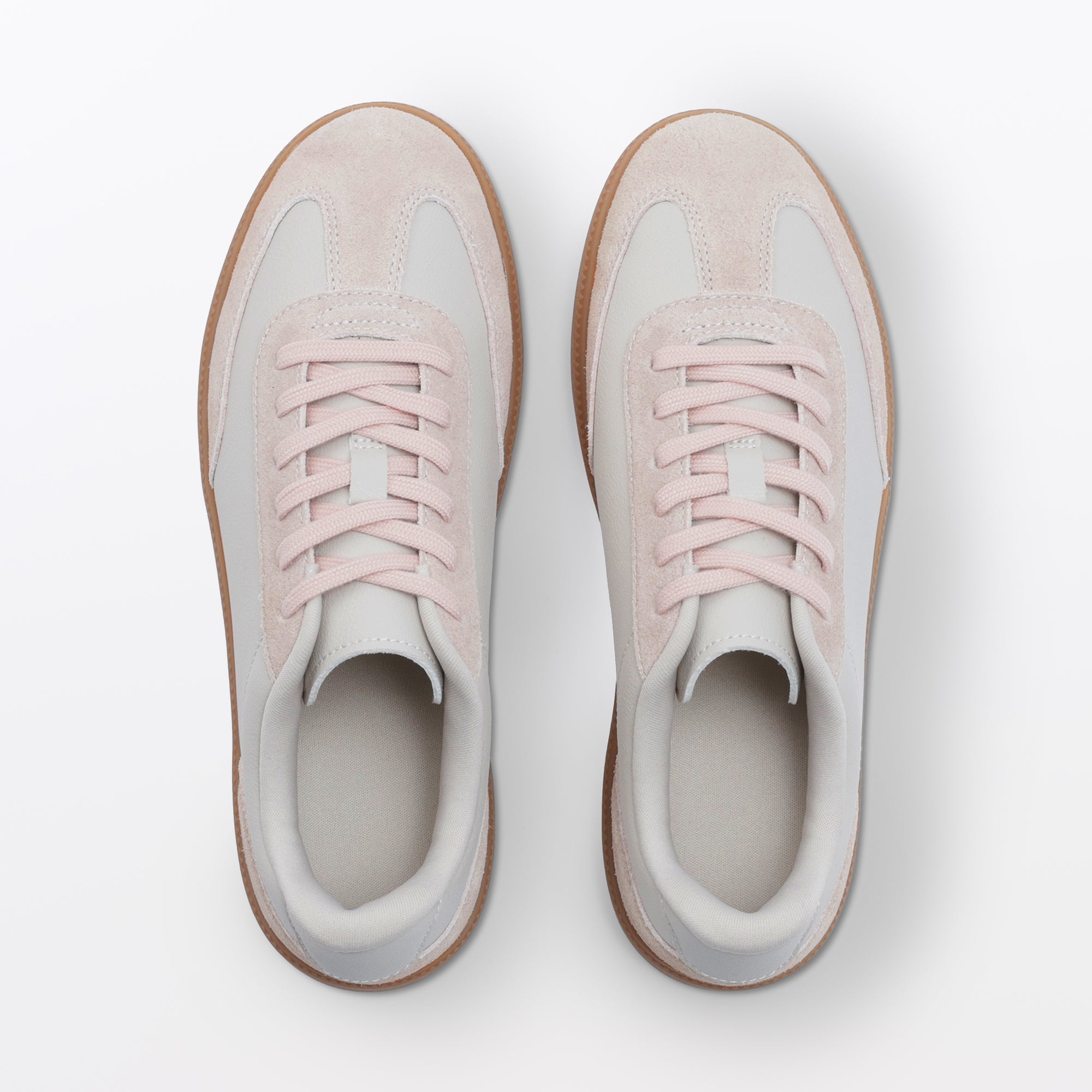 Soft Insole Combination Sneakers - Light Pink