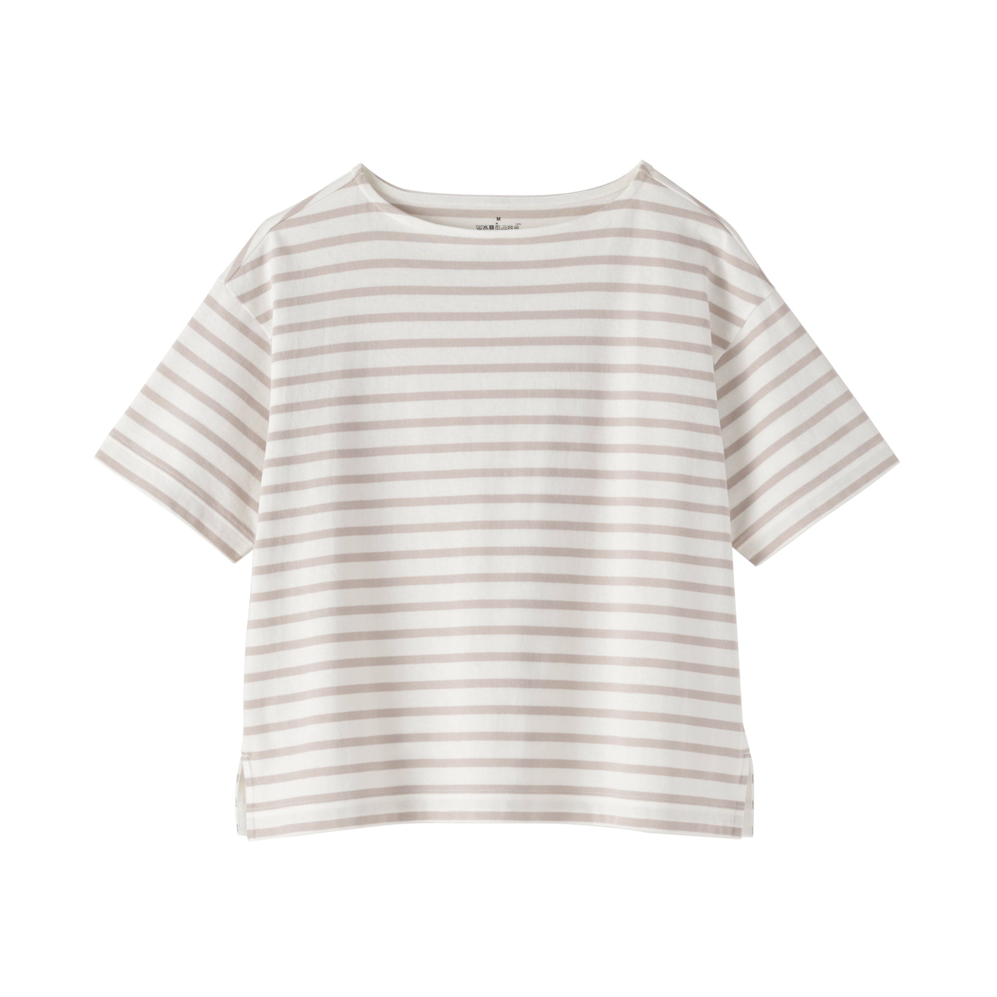 Cotton Jersey Boatneck T-Shirt