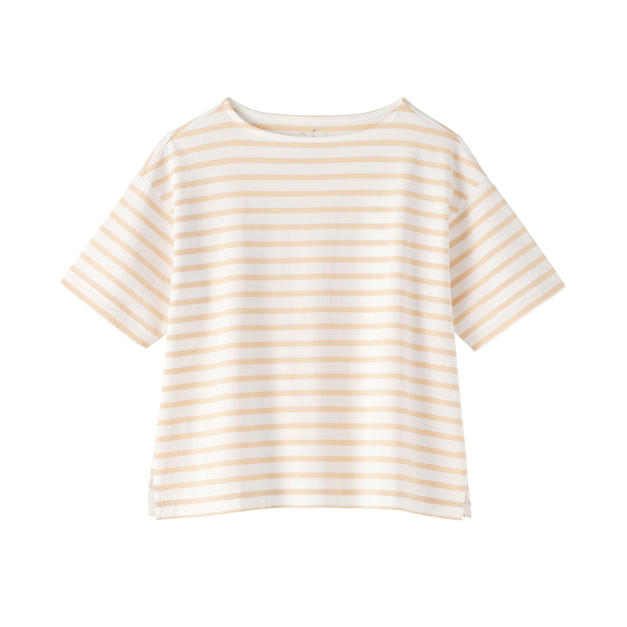 Cotton Jersey Boatneck T-Shirt