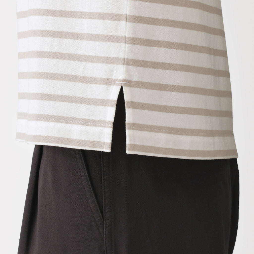 Cotton Jersey Boatneck T-Shirt