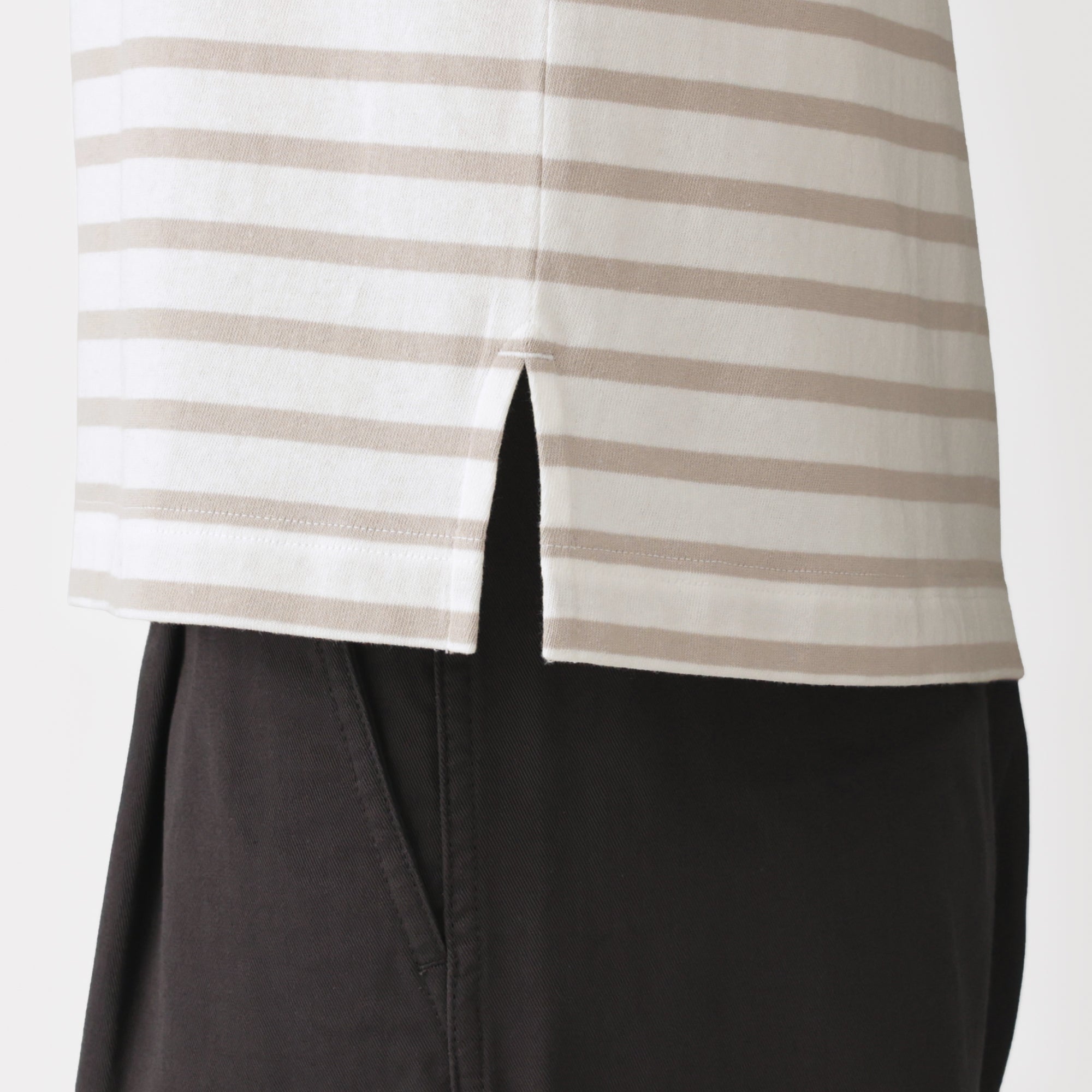 Cotton Jersey Boatneck T-Shirt