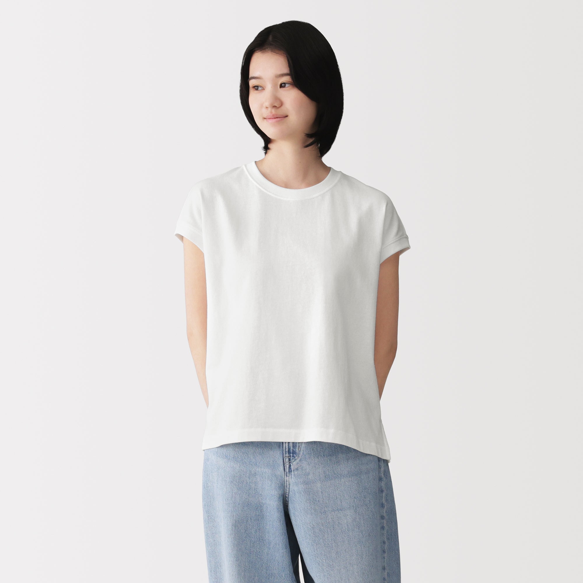 Cotton Jersey French Sleeve T-Shirt