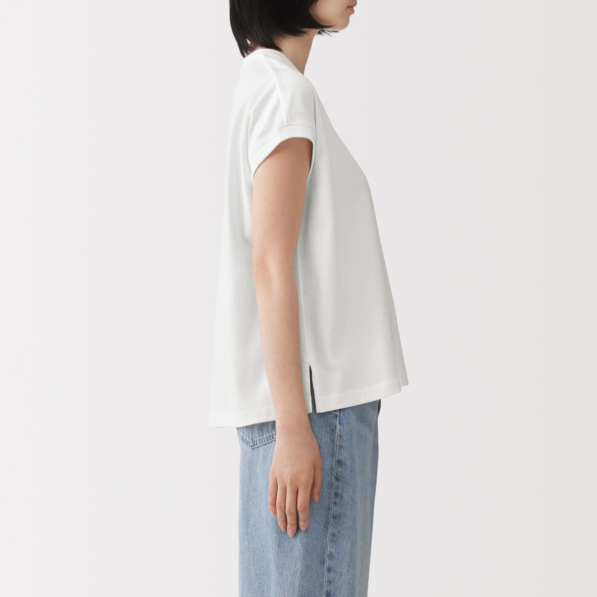 Cotton Jersey French Sleeve T-Shirt