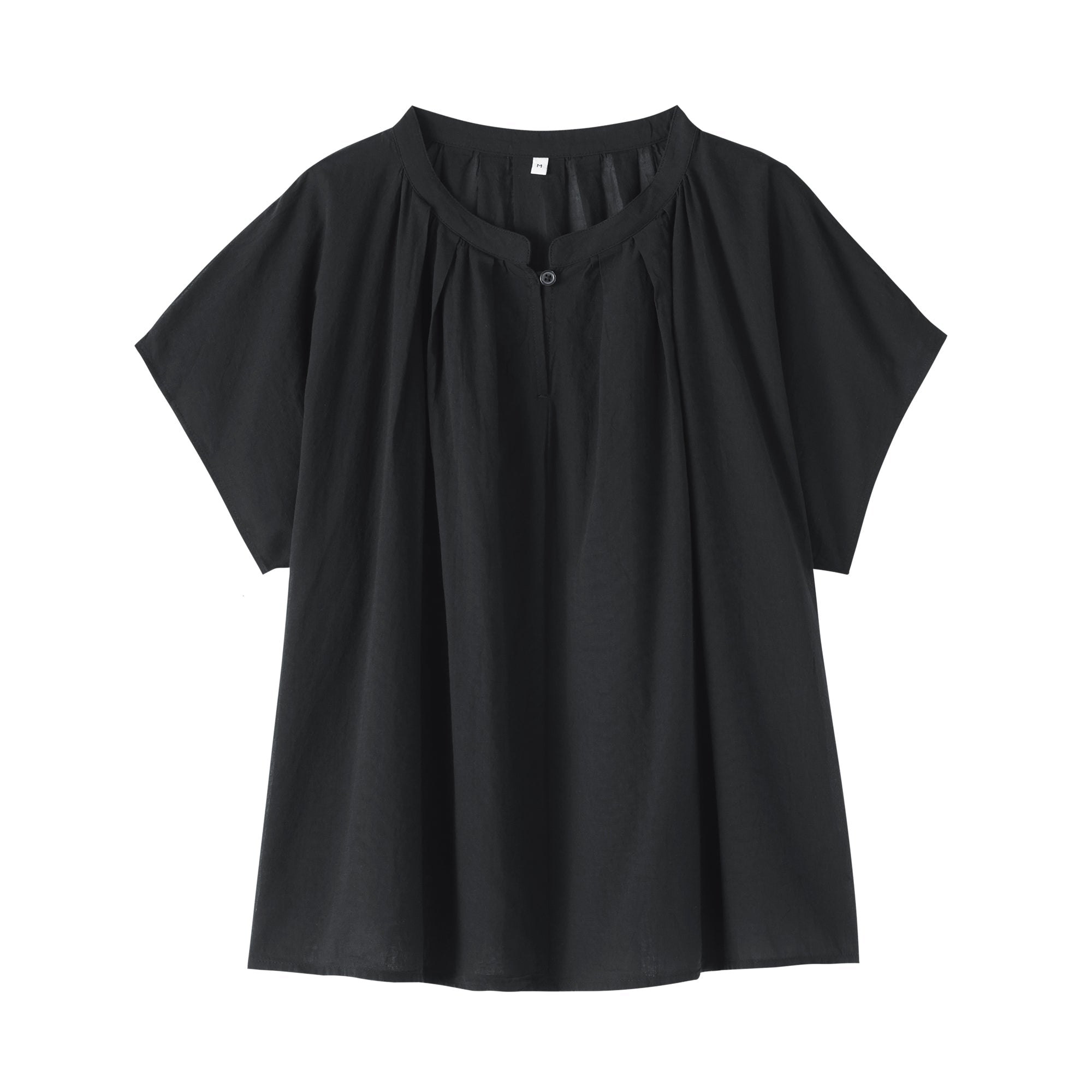 High-Twist Cotton Sheer Blouse