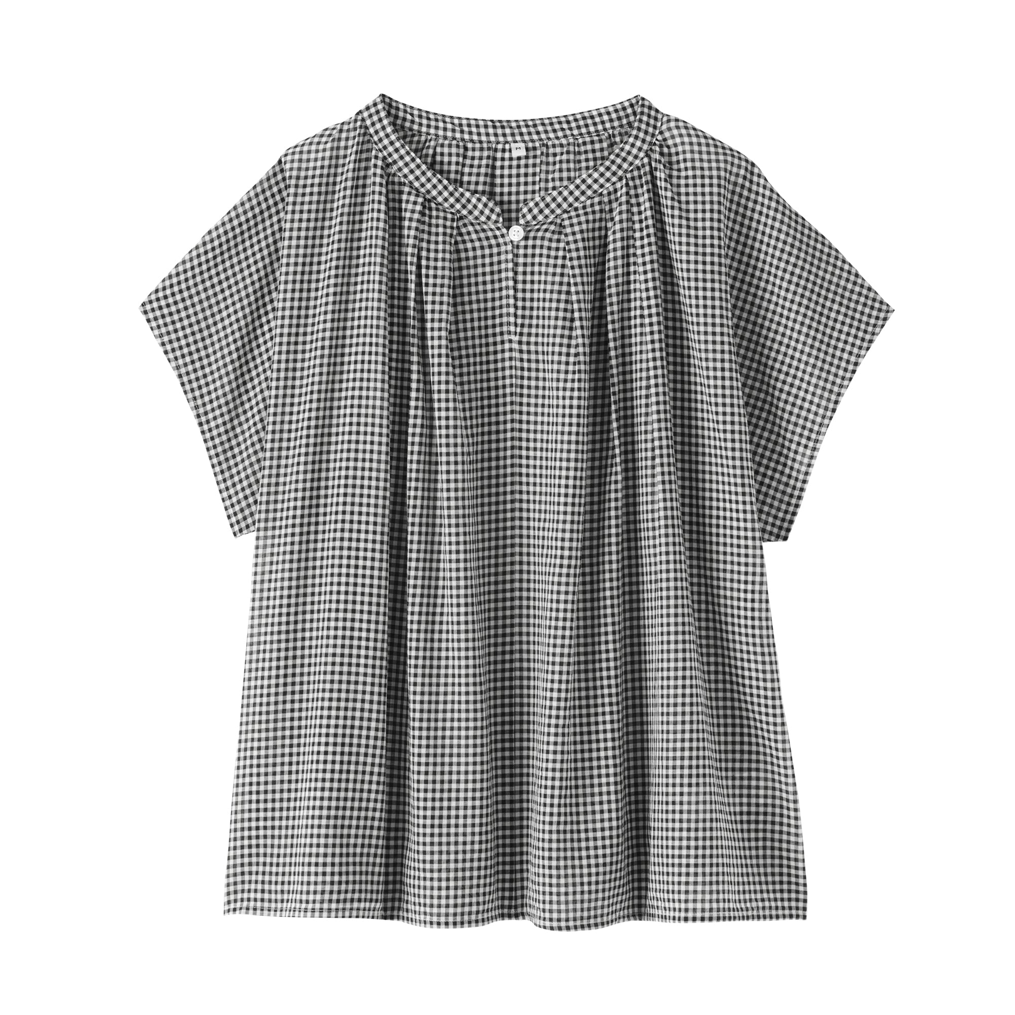 High-Twist Cotton Sheer Blouse