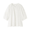 High-Twist Cotton Sheer Blouse